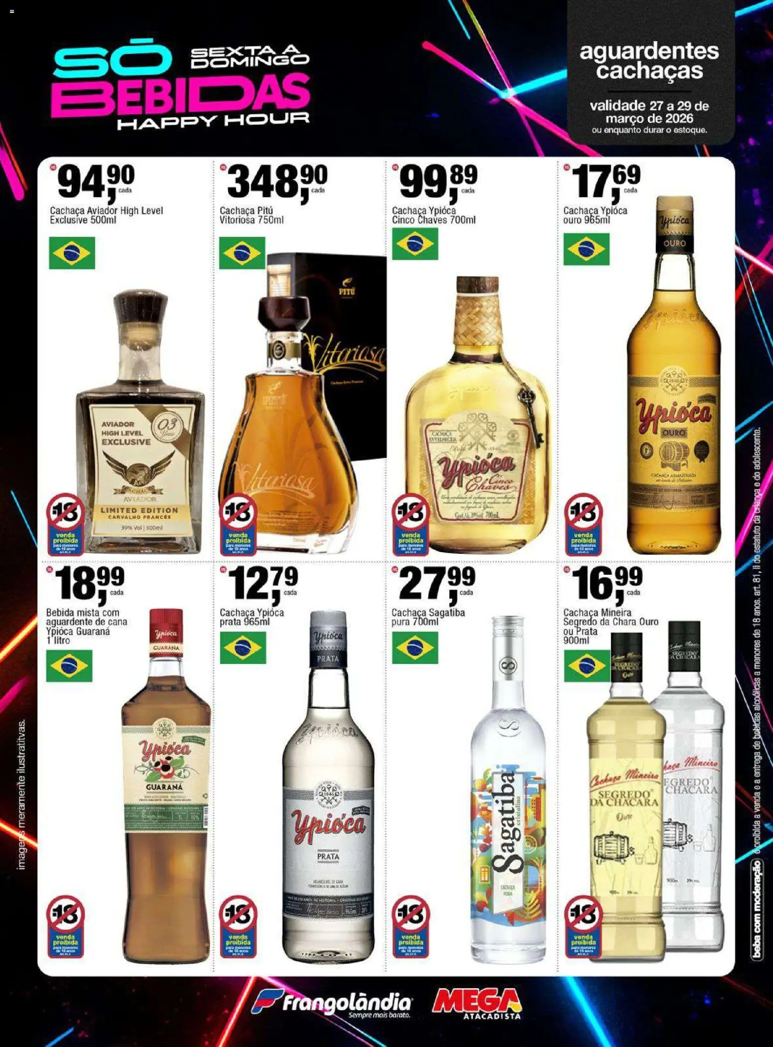 Frangolândia Folheto - válido de 27.03.2026 | Página: 7 | Produtos: Guaraná, Cachaça, Bebida