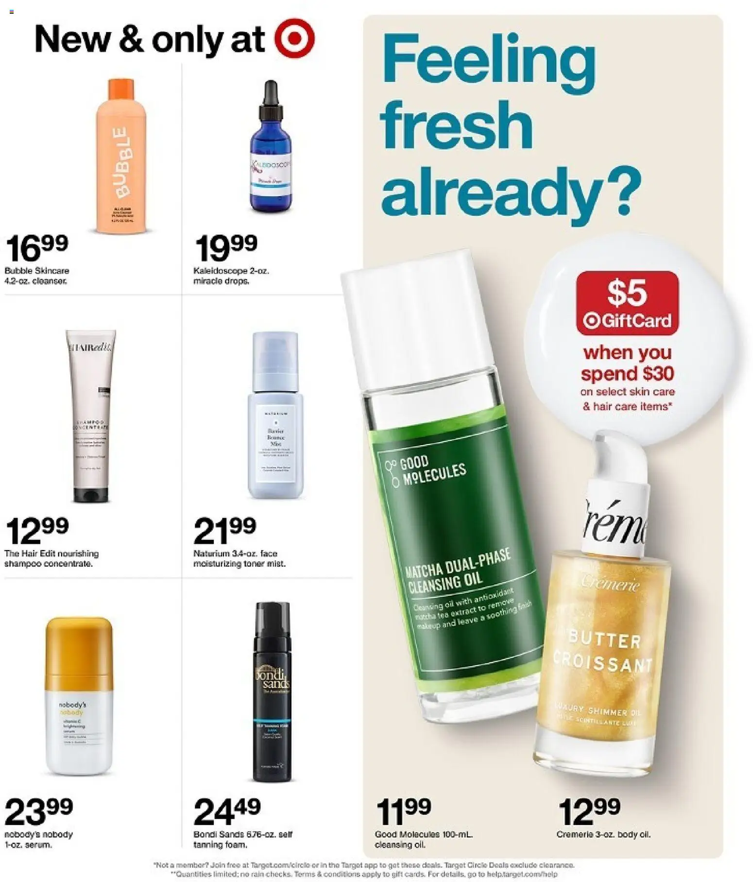 Target Weekly Ad - valid from 01.03.2026 | Page: 4 | Products: Shampoo, Butter, Cleansing Oil, Tea