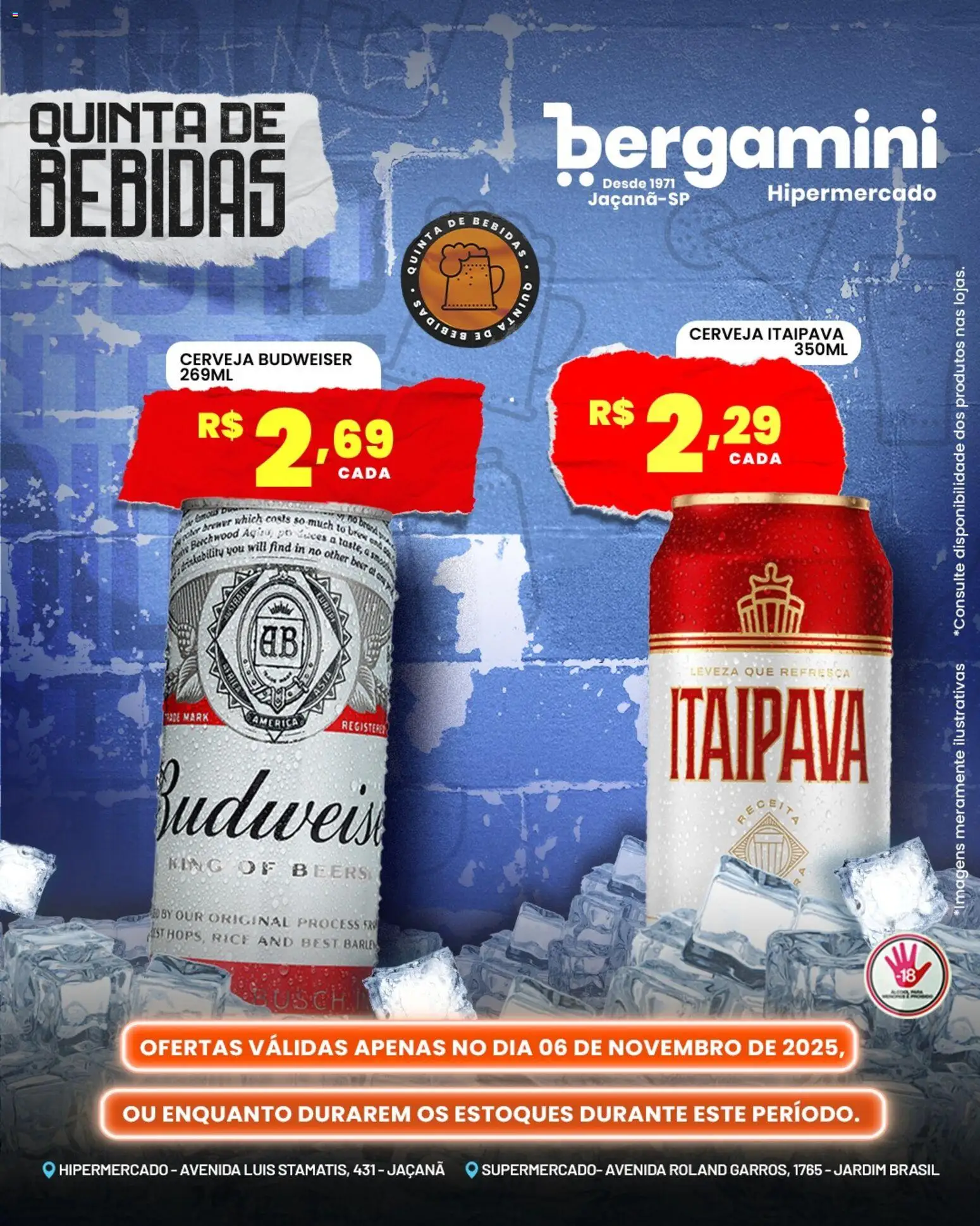 Supermercado Bergamini Folheto - válido de 06.11.2025 | Página: 3 | Produtos: Pó, Cerveja