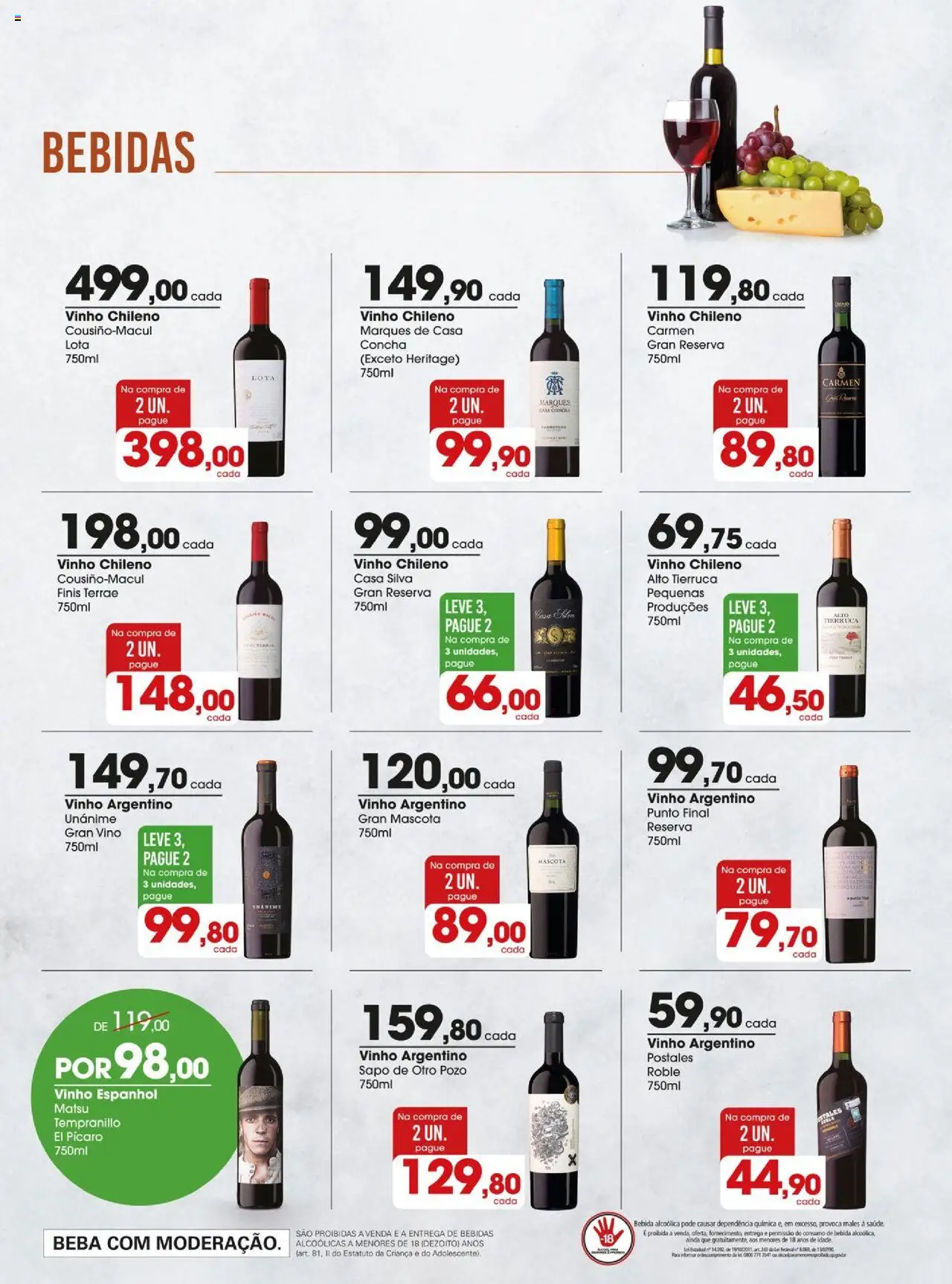 Zaffari Folheto - válido de 29.07.2025 | Página: 14 | Produtos: Cará, Vinho, Bebida