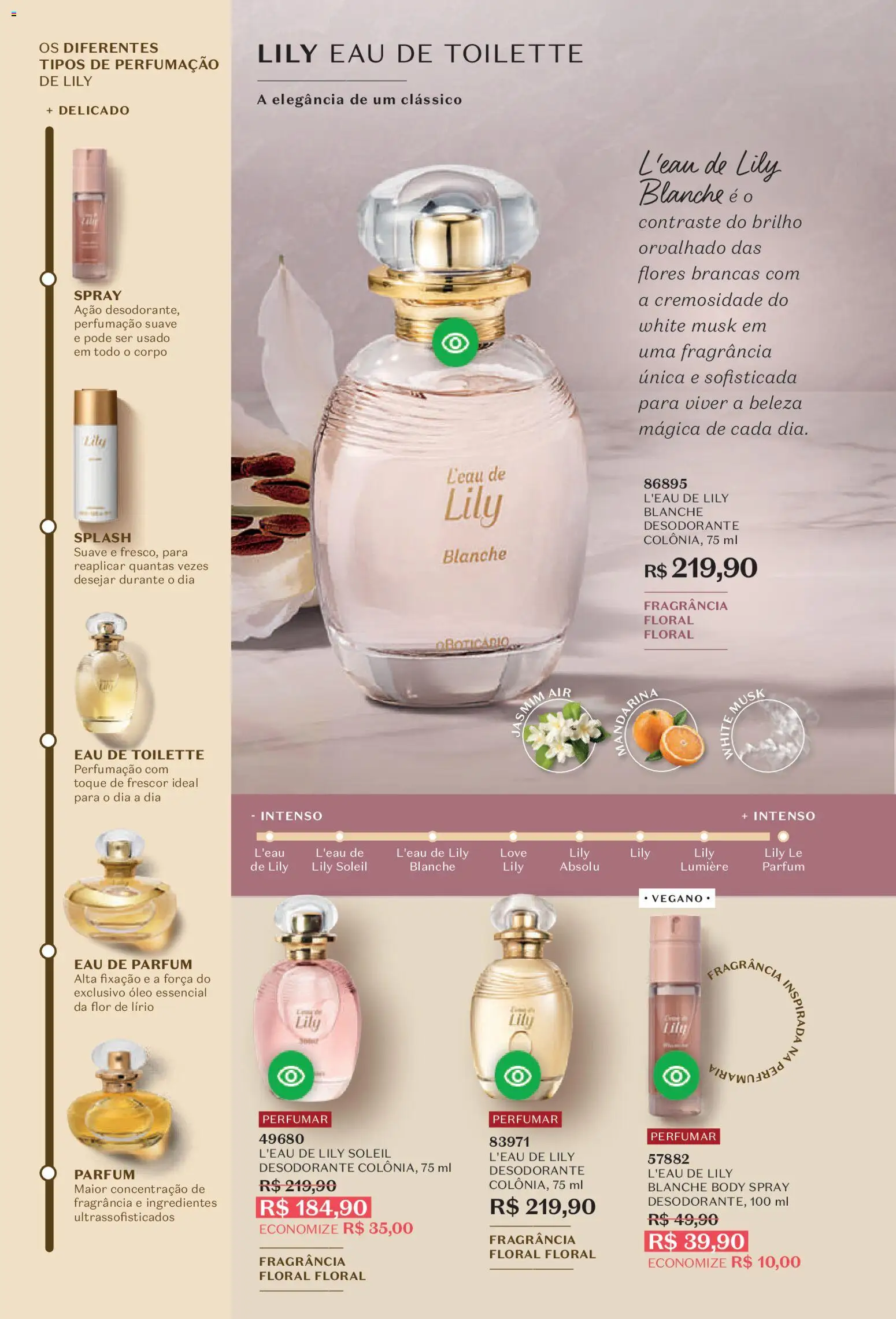 O Boticário Folheto - válido de 23.03.2026 | Página: 58 | Produtos: Fragrância, Desodorante, Flores, Óleo