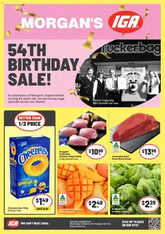 Preview of IGA Morgan's 54th Birthday Sale - valid from 29.10.2025