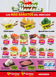 Vista previa de Soriana Frescos del Mandado Mercado: Tamaulipas, nuevo folleto de la tienda, válido en México a partir del 17.03.2026