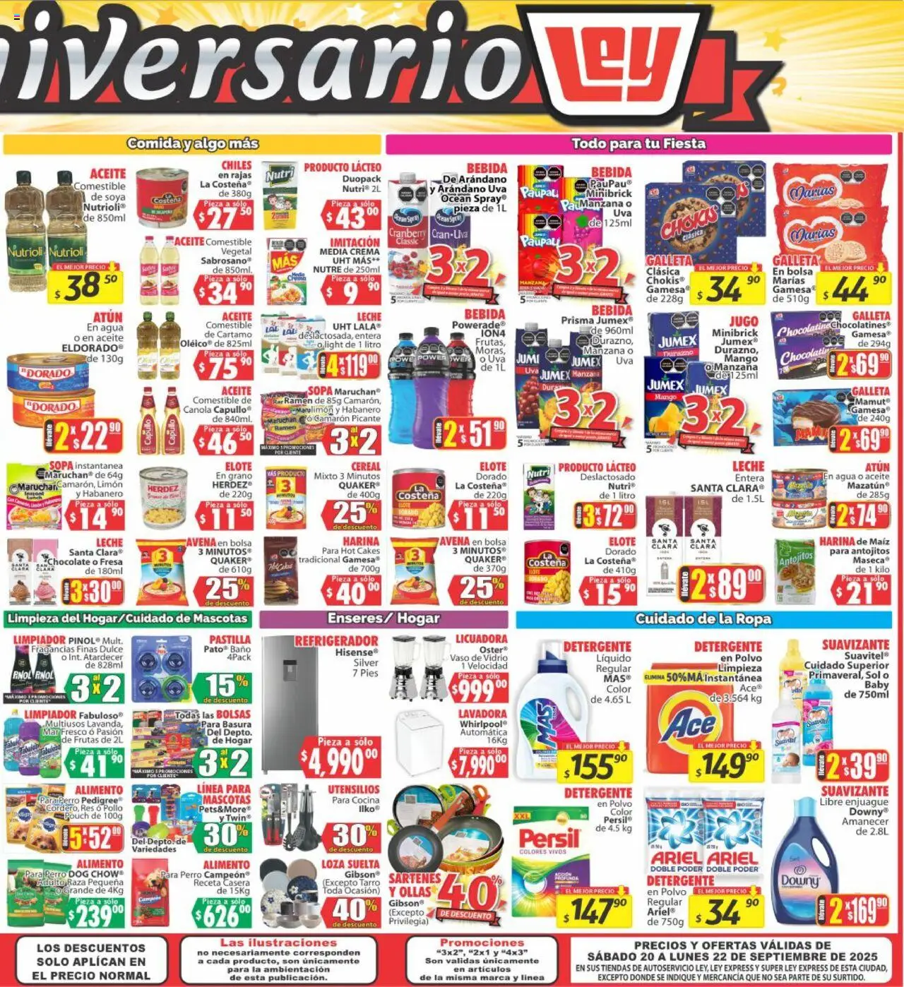 Nuevas ofertas de Casa Ley válidas en toda la República Mexicana desde el 20.09.2025. ¡Encuentra las mejores ofertas en Casa Ley - Folleto Autoservicio! | Página: 4 | Productos: Limón, Aceite, Suavizante, Baño