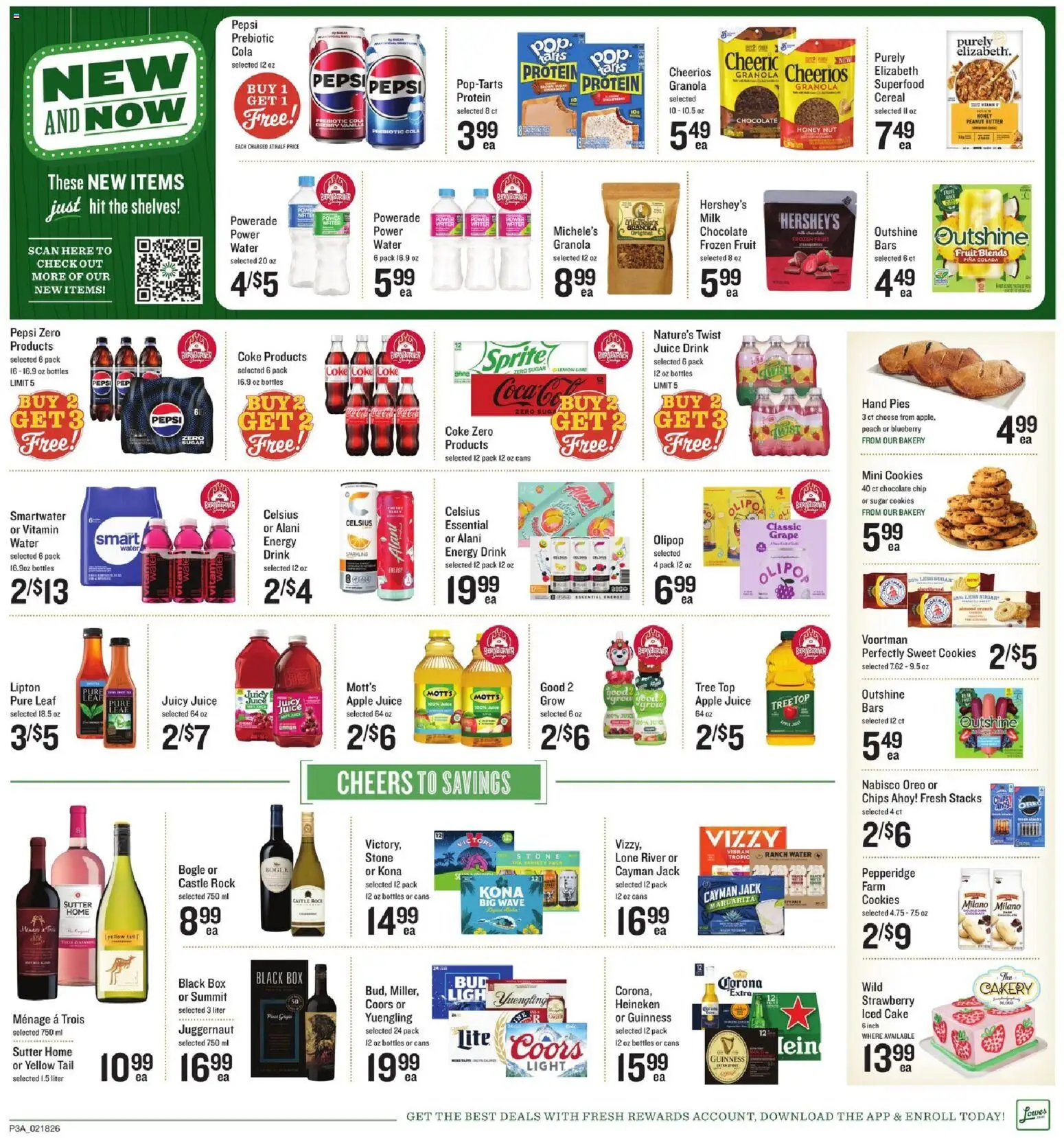 Lowes Foods Weekly Ad - valid from 18.02.2026 | Page: 3 | Products: Chocolate, Sugar, Lime, Chocolate Chip
