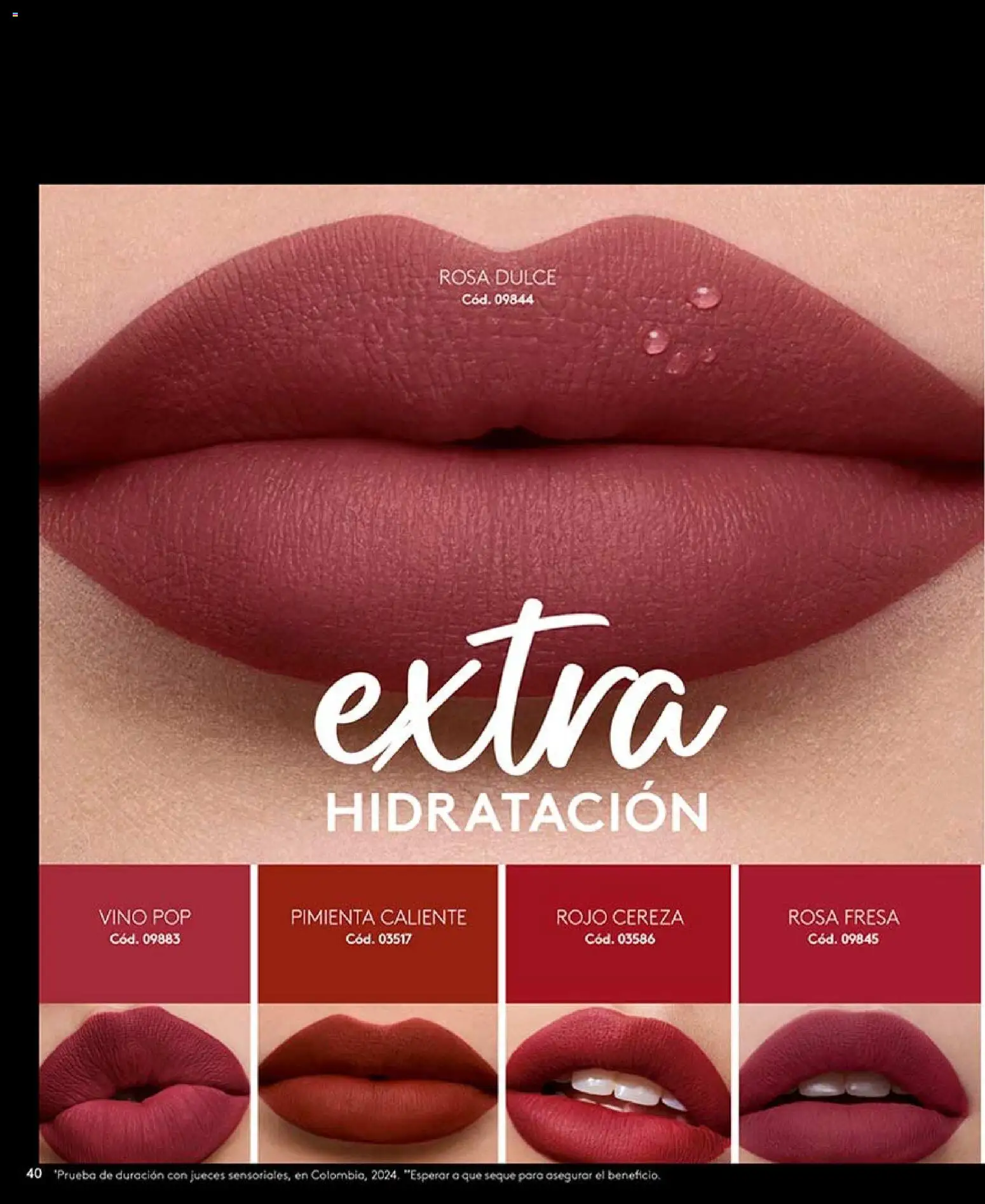 Ésika revista - valida desde el 24.04.2026 | Página: 40 | Productos: Pimienta, Fresa, Vino