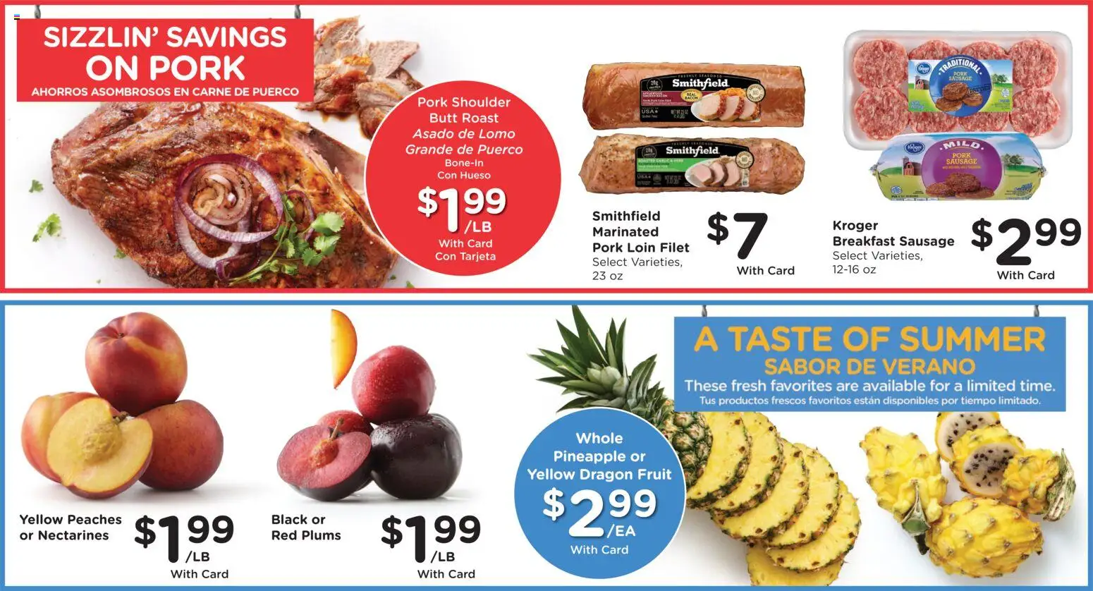 Smith's Weekly Ad - NM - valid from 25.02.2026 | Page: 9 | Products: Peaches, Pork, Pineapple, Sausage