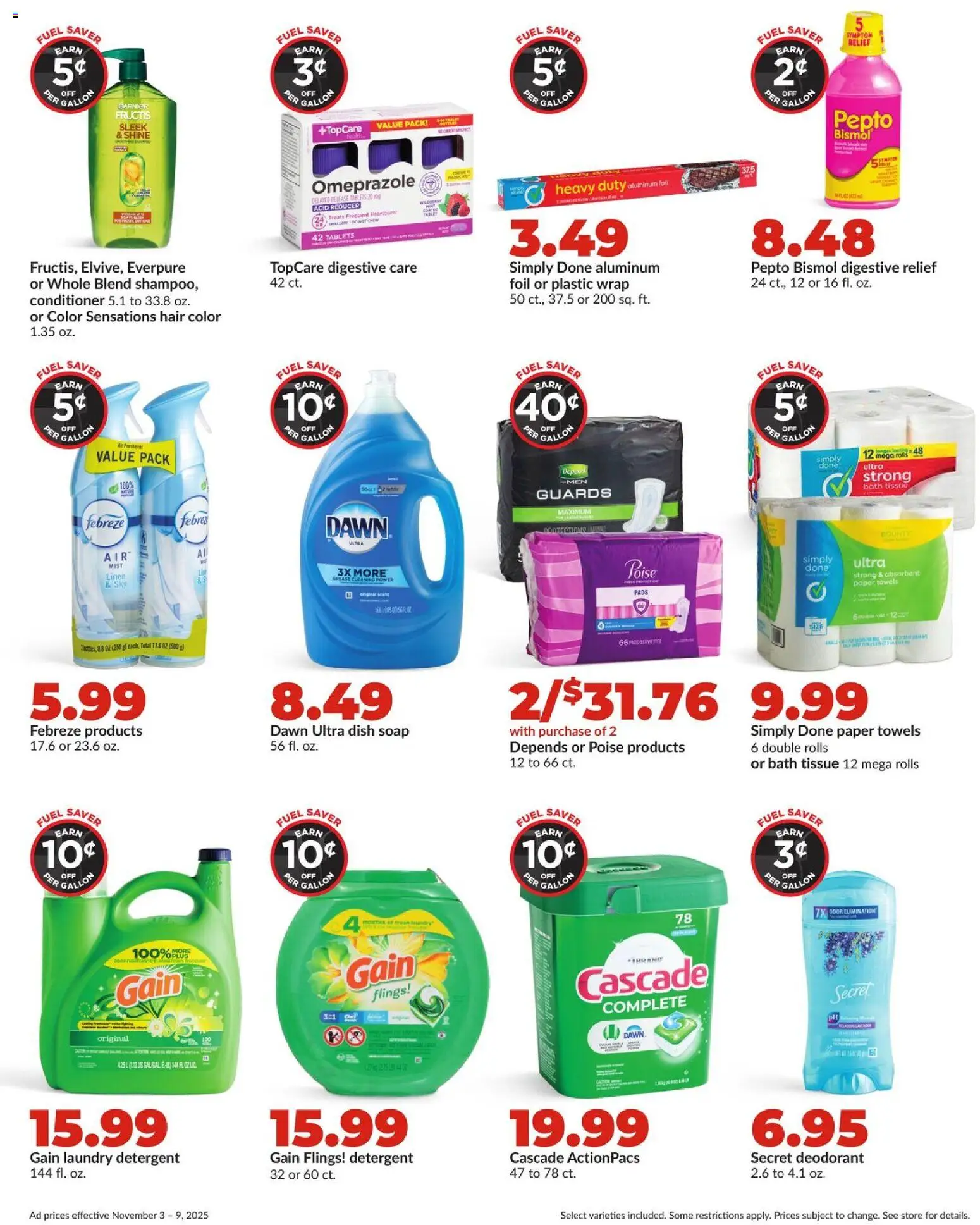 HyVee Weekly Ad - valid from 03.11.2025 | Page: 11 | Products: Conditioner, Hair color, Deodorant, Pads