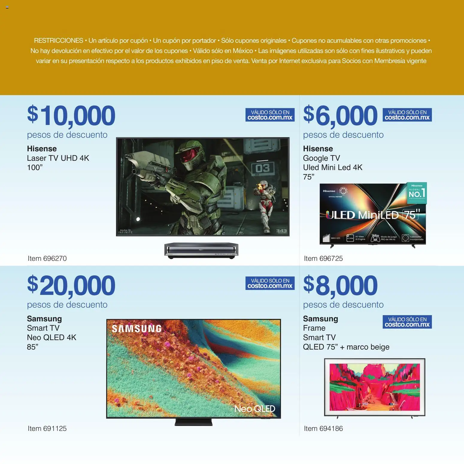 Nuevas ofertas de Costco válidas en toda la República Mexicana desde el 10.11.2025. ¡Encuentra las mejores ofertas en Costco catálogo Pre-Navideños! | Página: 19 | Productos: Juego