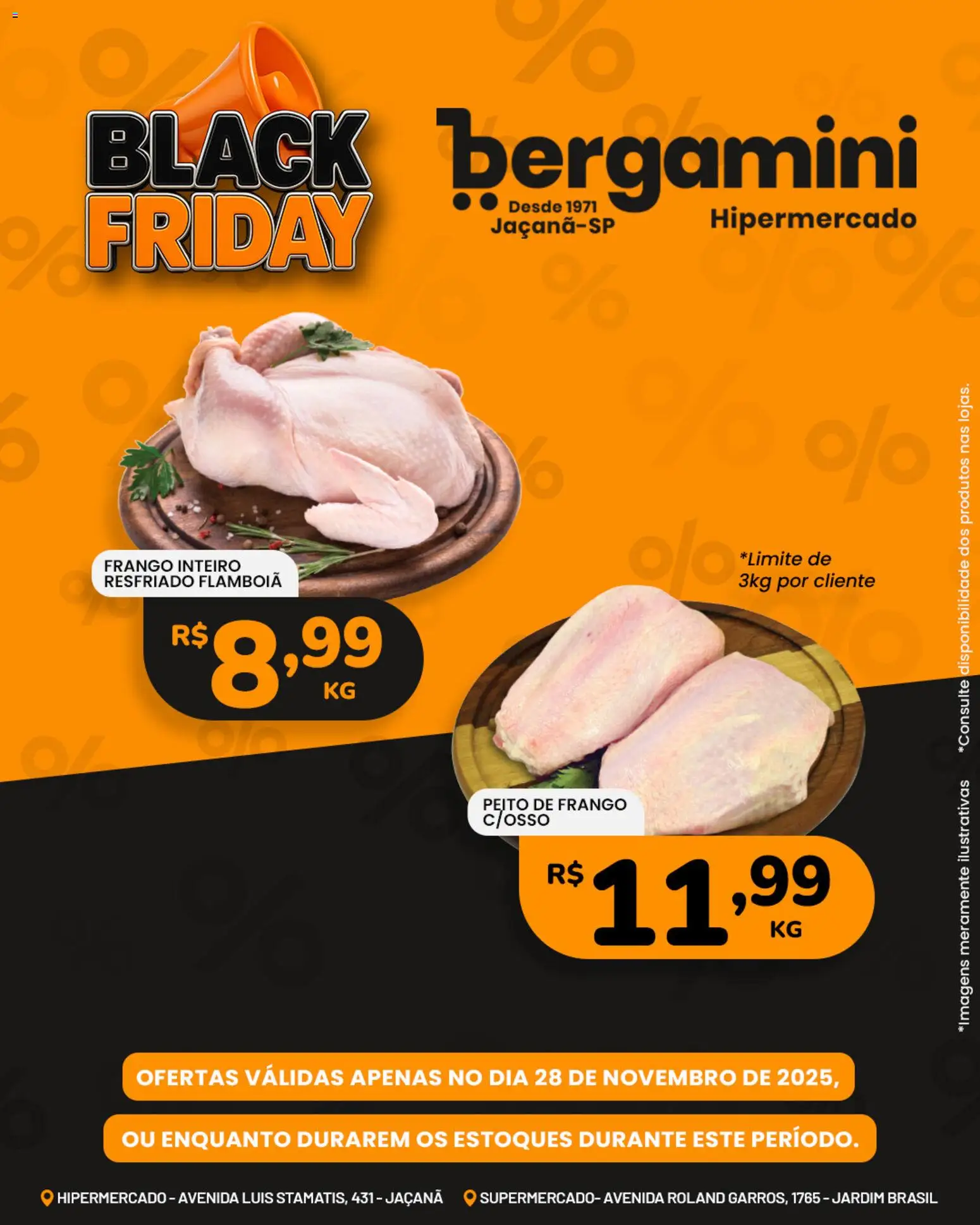 Supermercado Bergamini Folheto - válido de 28.11.2025 | Página: 2 | Produtos: Frango, Peito de frango