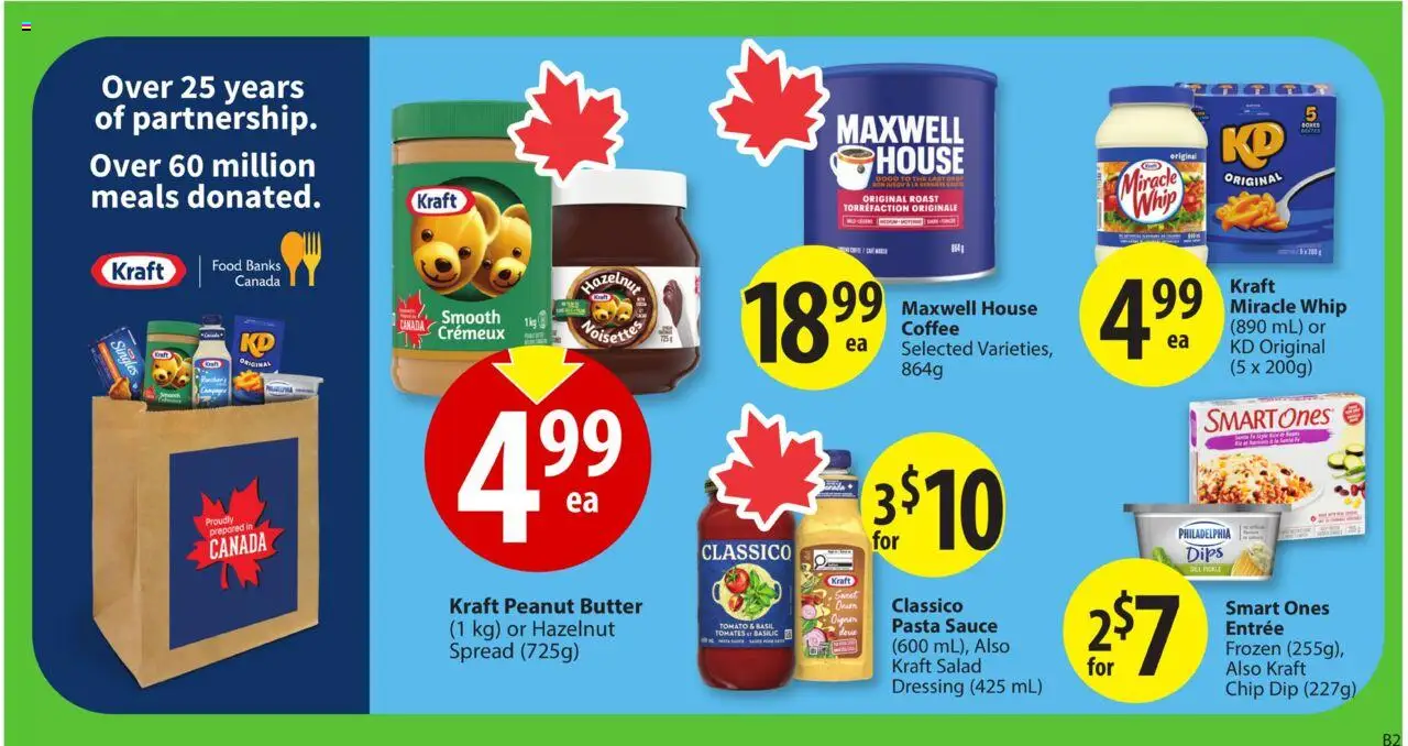 Save on foods flyer valid from 25.09.2025 | Page: 16 | Products: Pasta, Salad, Butter, Coffee