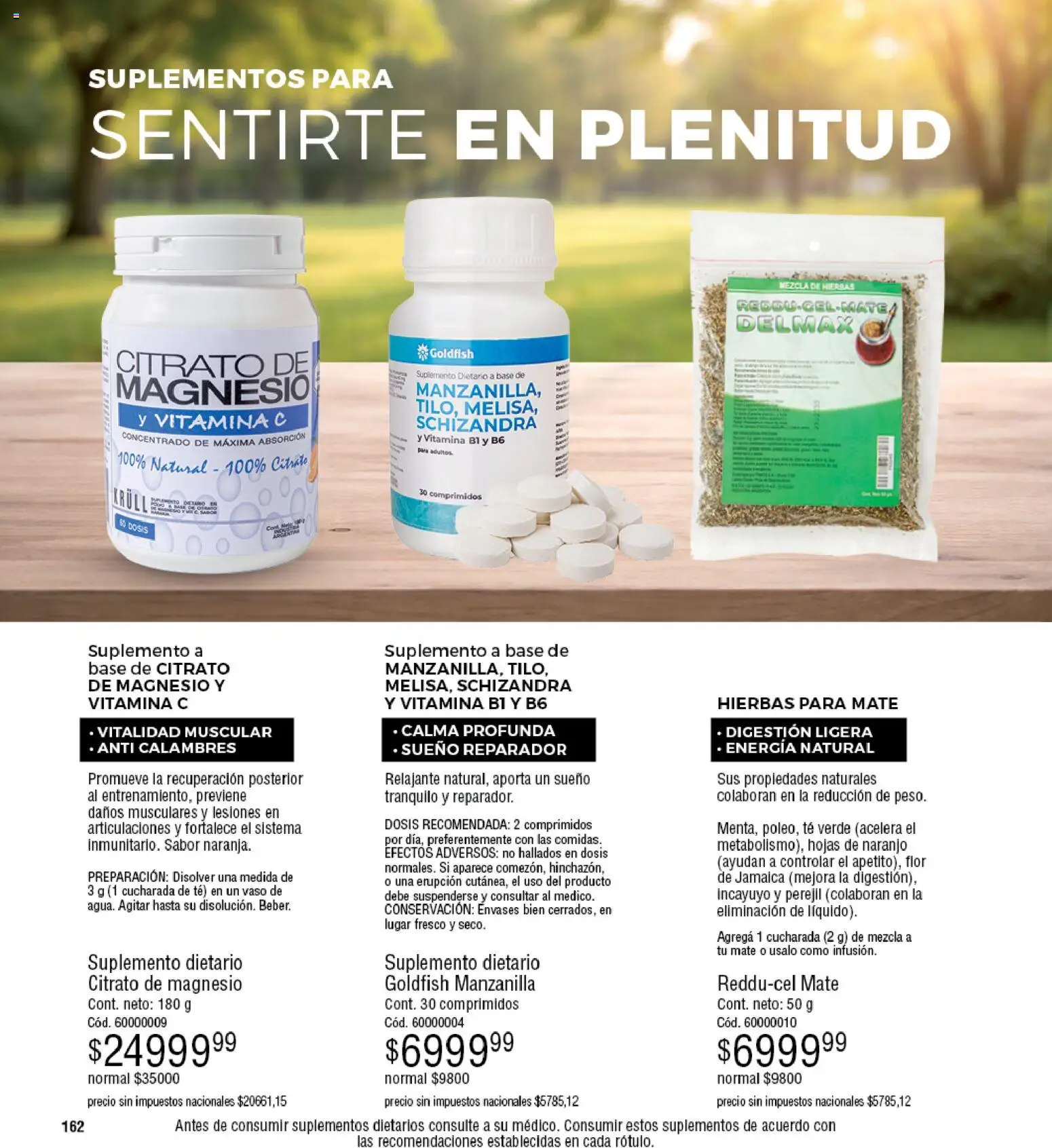 Millanel - Catálogo │ válido desde el 02.03.2026 | Página: 162 | Productos: Mate, Suplemento dietario, Té, Perejil