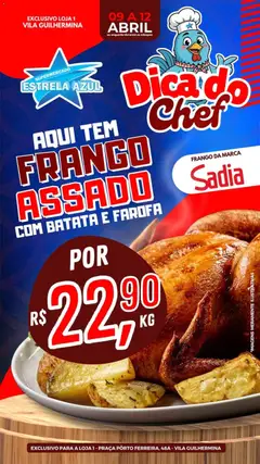 Estrela Azul ofertas Frango Assado - Pré-Visualização do folheto da loja Estrela Azul, válido de 09.04.2026