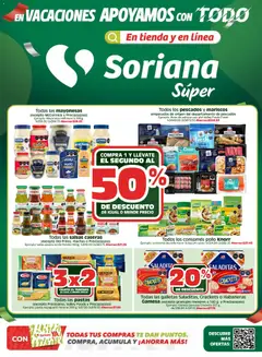 Vista previa de Soriana En vacaciones apoyamos con todo - Súper, nuevo folleto de la tienda, válido en México a partir del 26.03.2026