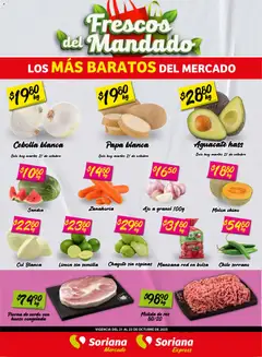 Vista previa de Soriana - Frescos del Mandado Mercado: Nuevo León, nuevo folleto de la tienda, válido en México a partir del 21.10.2025