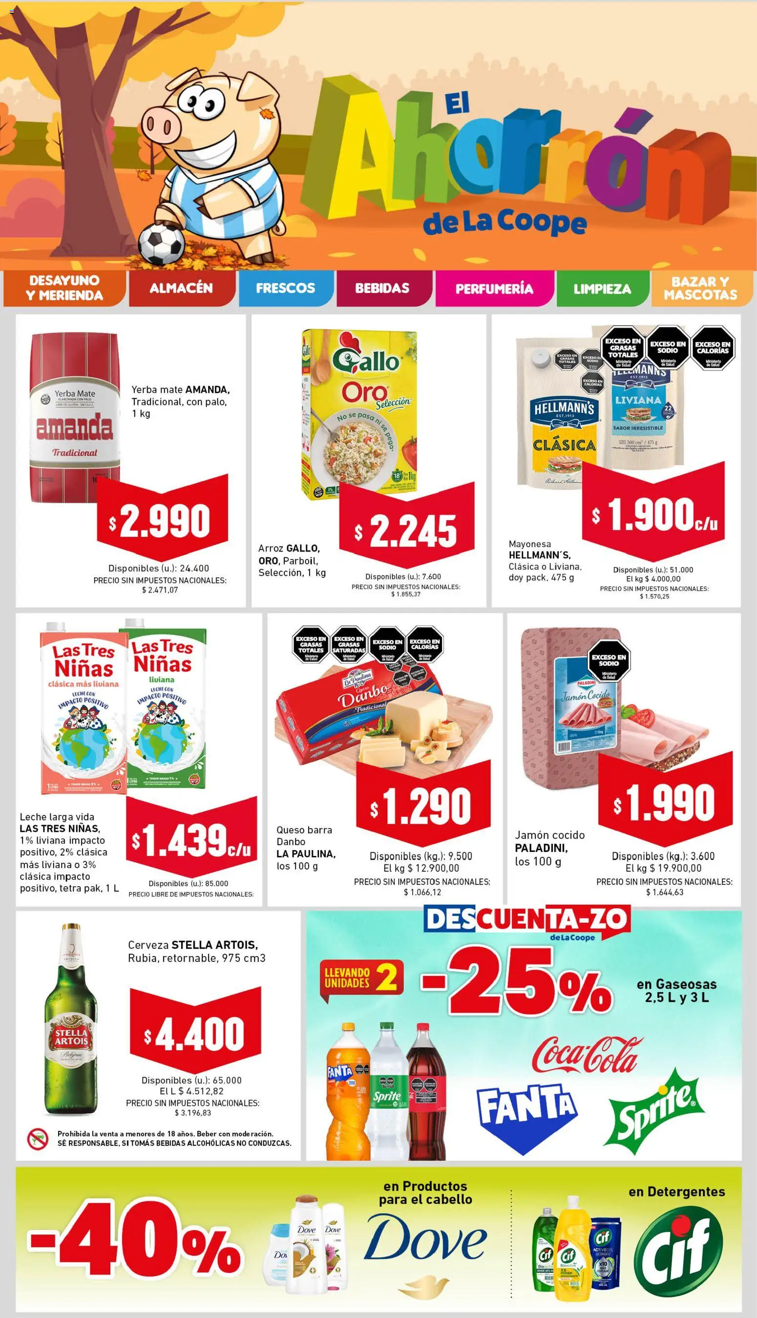 Cooperativa Obrera - Ahorrón │ válido desde el 06.04.2026 | Página: 1 | Productos: Mate, Leche, Queso, Cerveza