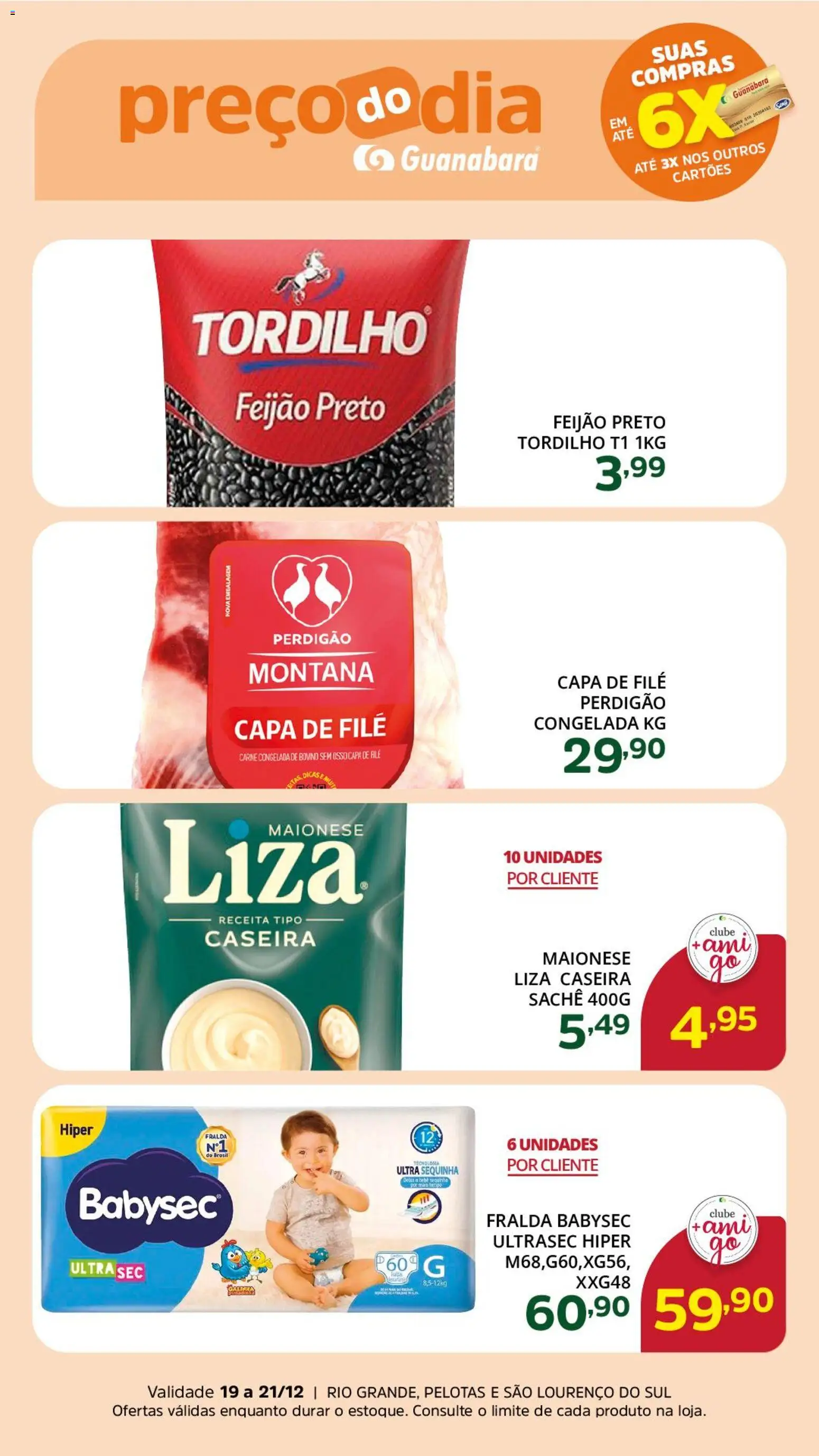 Supermercado Guanabara Folheto - válido de 19.12.2025 | Página: 2 | Produtos: Feijão, Carne, Maionese