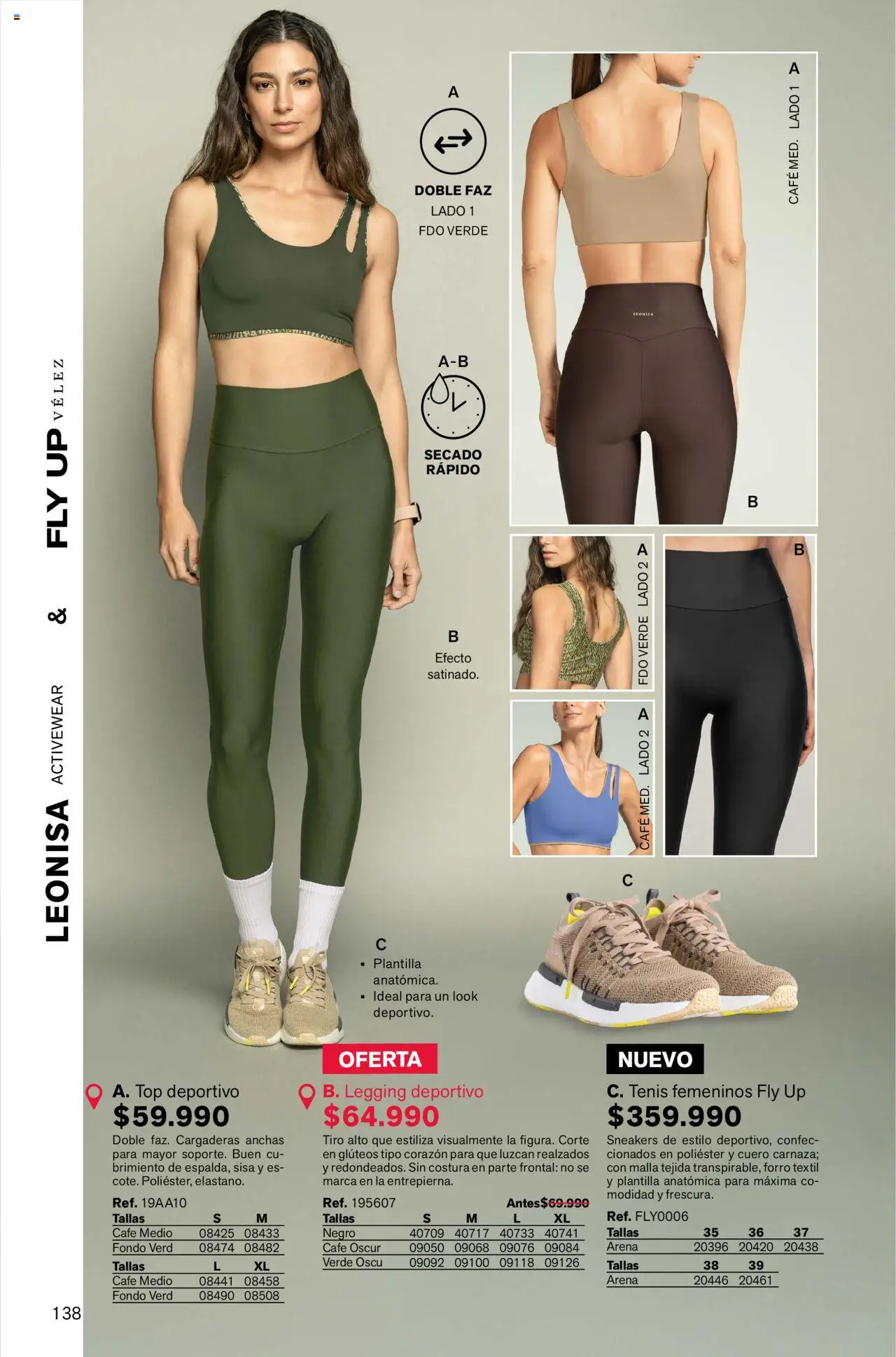 Leonisa revista - valida desde el 04.08.2025 | Página: 138 | Productos: Tenis, Top, Café