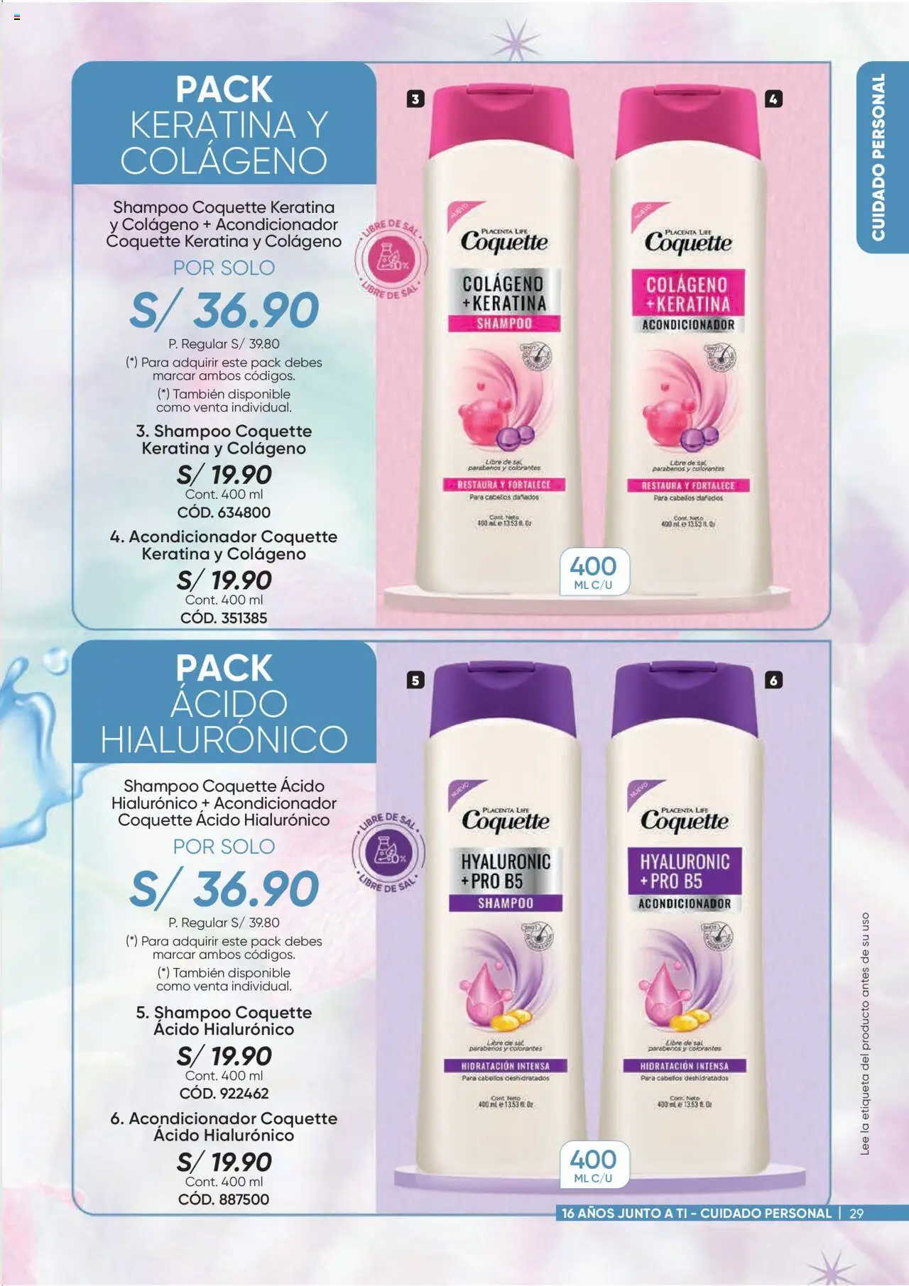 Catálogo Azzorti válido desde 15.09.2025 | Página: 29 | Productos: Shampoo, Acondicionador