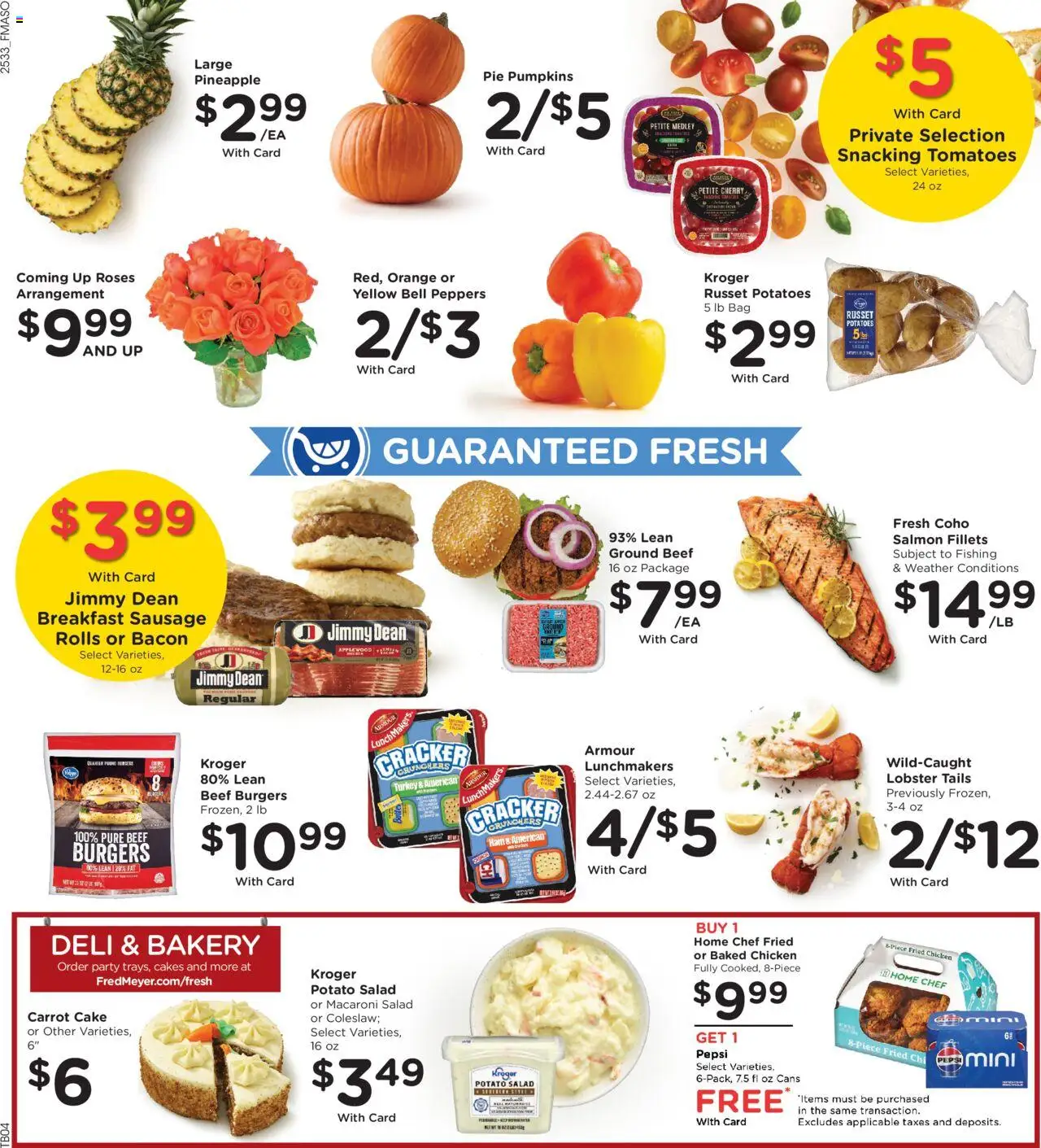 Fred Meyer Weekly Ad - valid from 17.09.2025 | Page: 11 | Products: Beef, Salad, Potatoes, Sausage