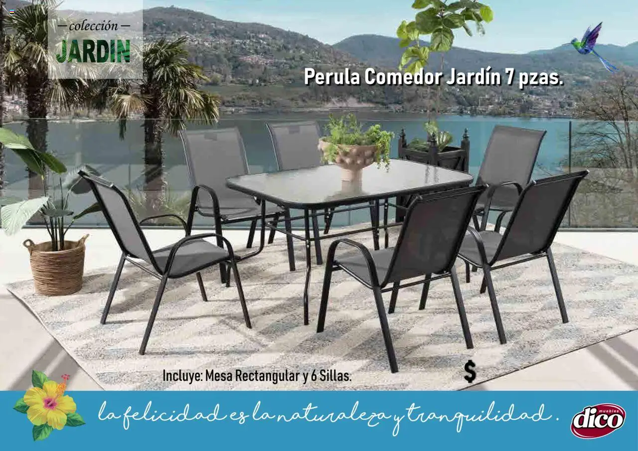 Nuevas ofertas de Muebles Dico válidas en toda la República Mexicana desde el 25.09.2025. ¡Encuentra las mejores ofertas en Muebles Dico - Catálogo Collecion Jardin! | Página: 9 | Productos: Mesa