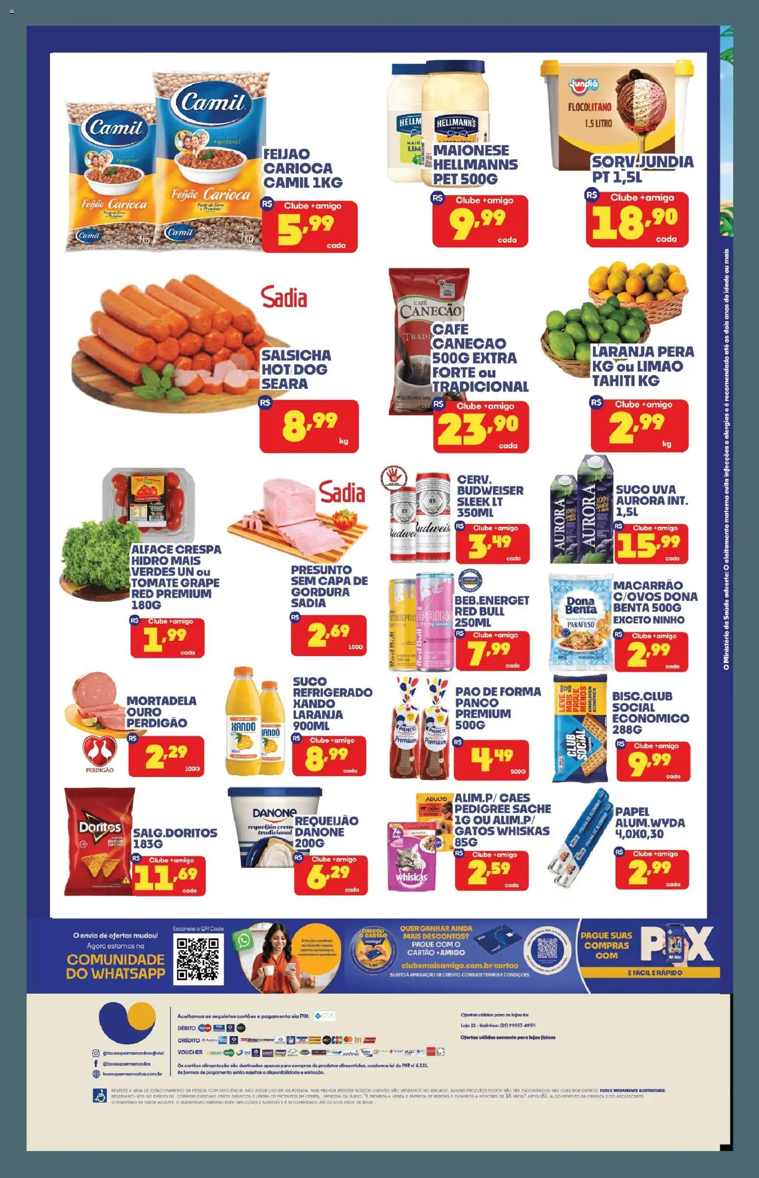 Boa Supermercados Folheto - válido de 27.03.2026 | Página: 2 | Produtos: Macarrão, Carne, Alface, Requeijão