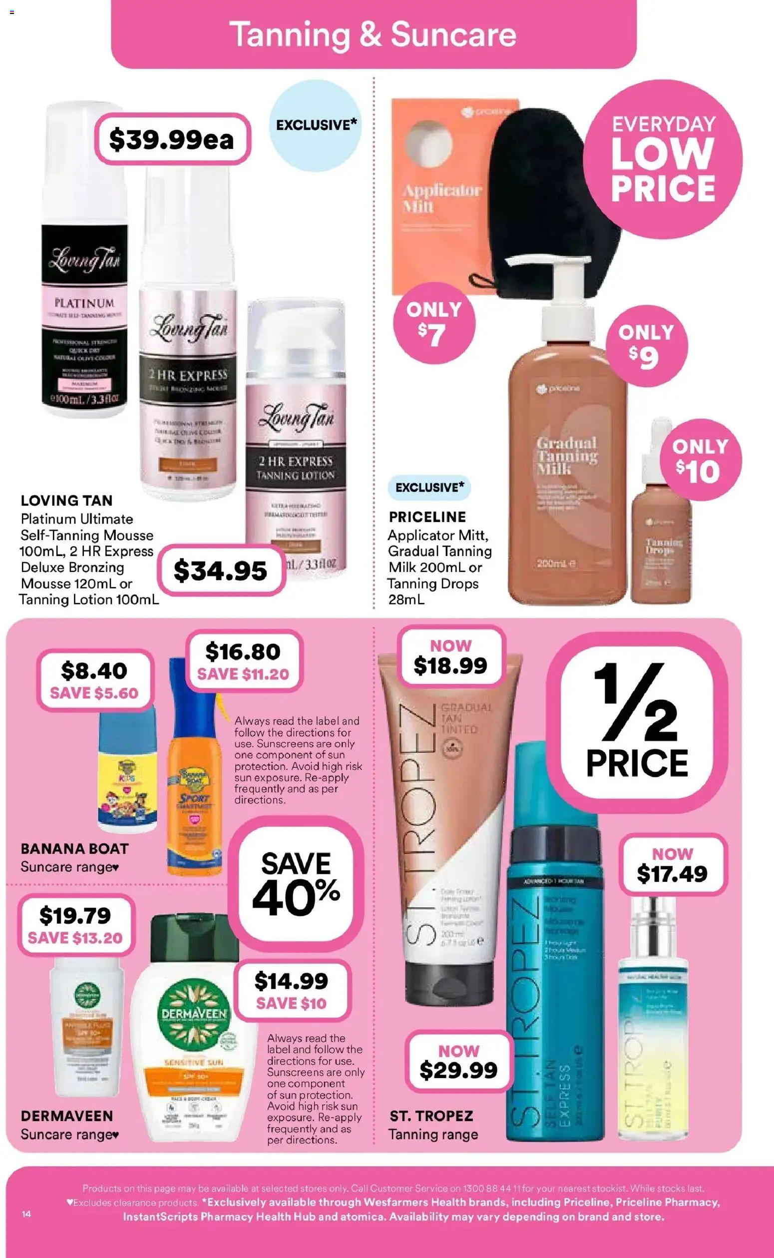 Priceline Pharmacy catalogue - valid from 01.12.2025 | Page: 14 | Products: Milk, Lotion, Mousse