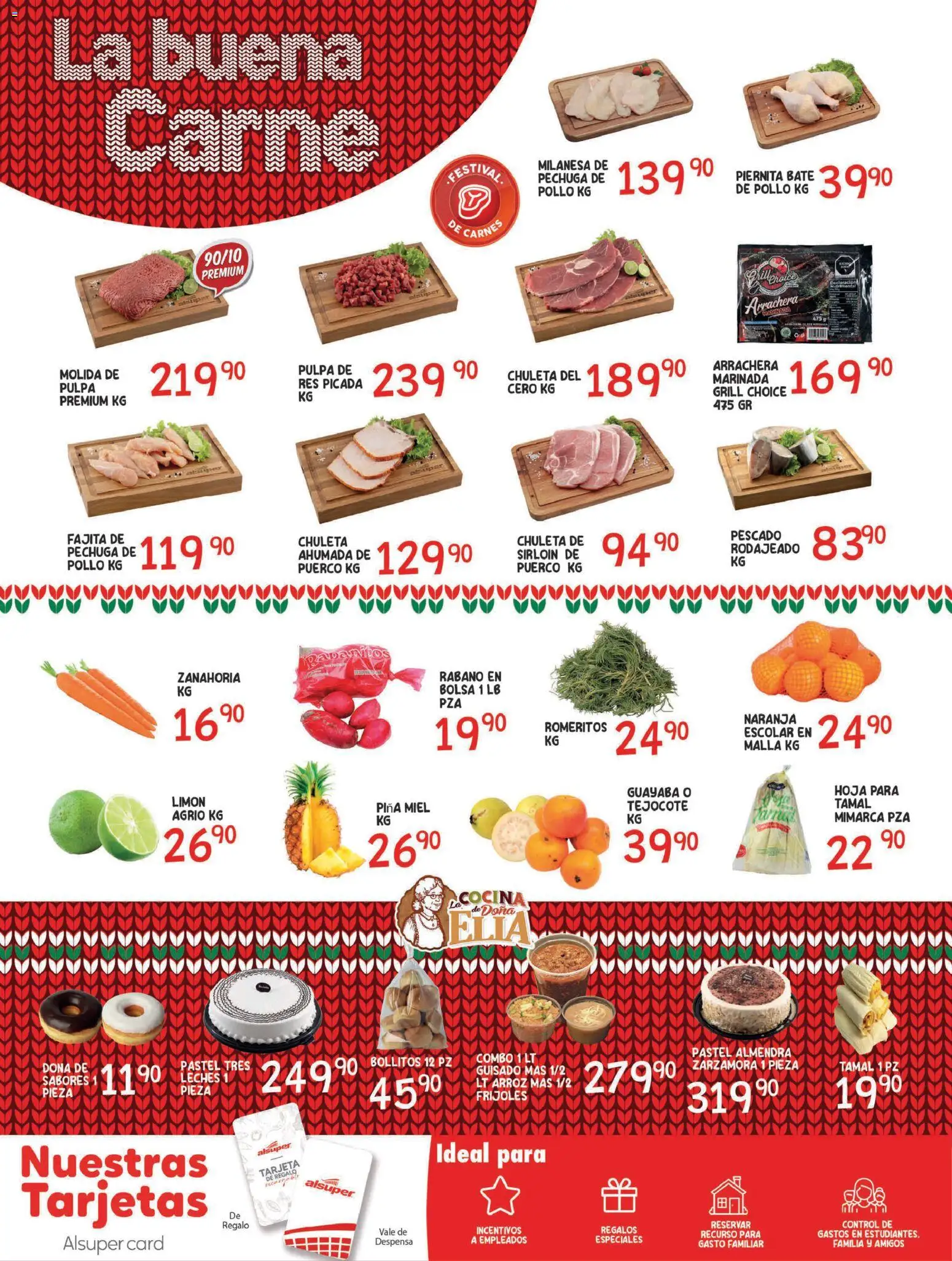 Nuevas ofertas de Alsuper válidas en toda la República Mexicana desde el 16.12.2025. ¡Encuentra las mejores ofertas en Alsuper folleto Laguna! | Página: 6 | Productos: Pollo, Pastel, Despensa, Malla