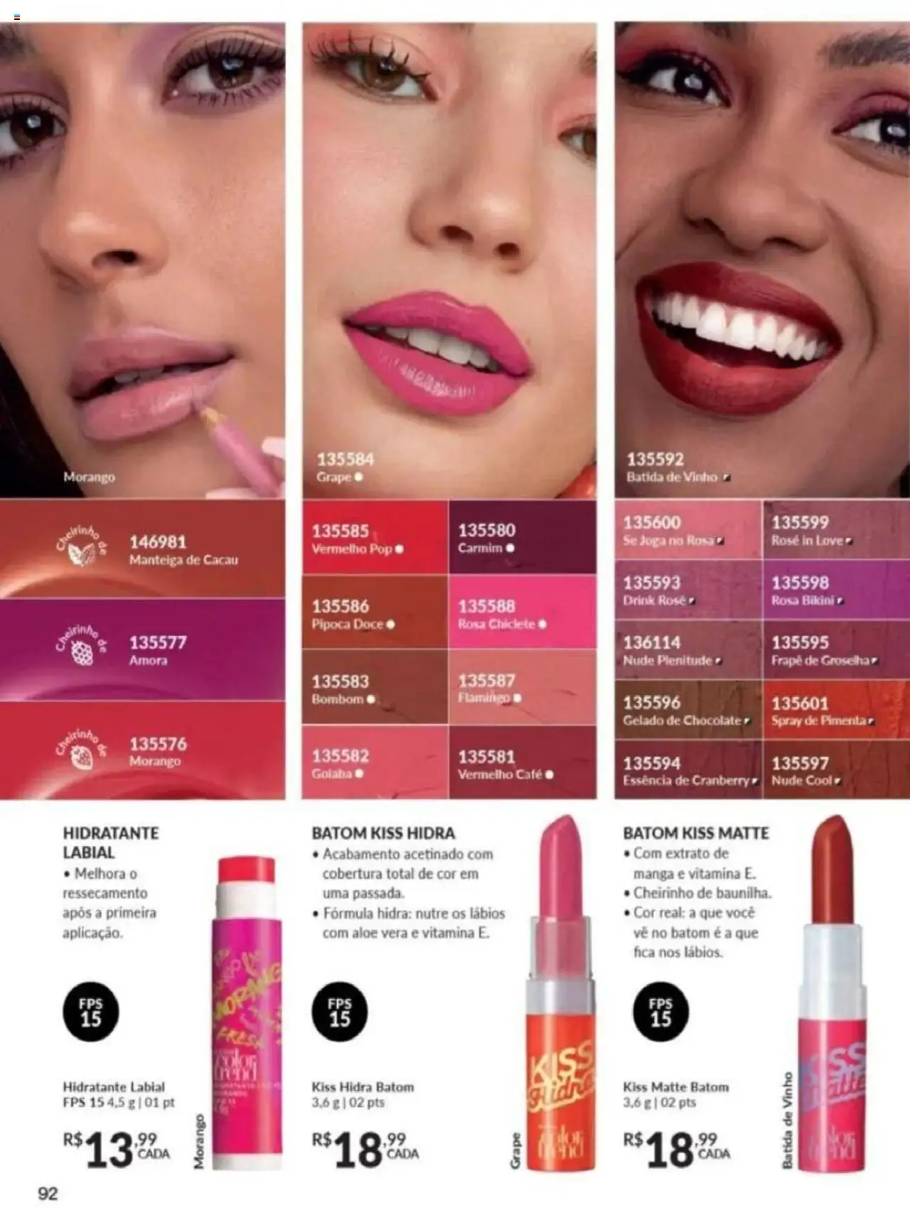Avon Folheto - válido de 26.09.2025 | Página: 92 | Produtos: Goiaba, Chocolate, Chiclete, Pipoca