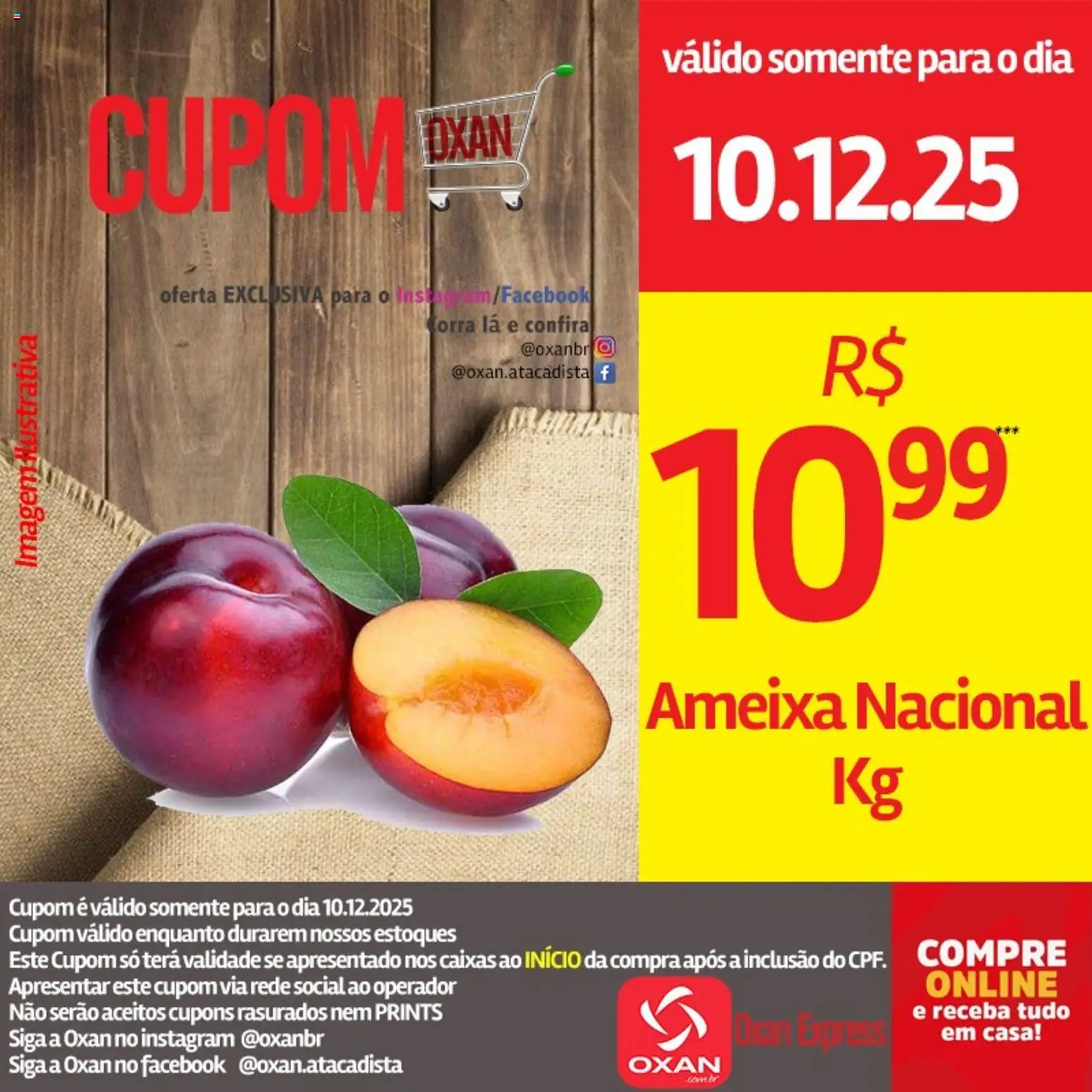 Oxan Atacadista Folheto - válido de 10.12.2025 | Página: 10 | Produtos: Ameixa