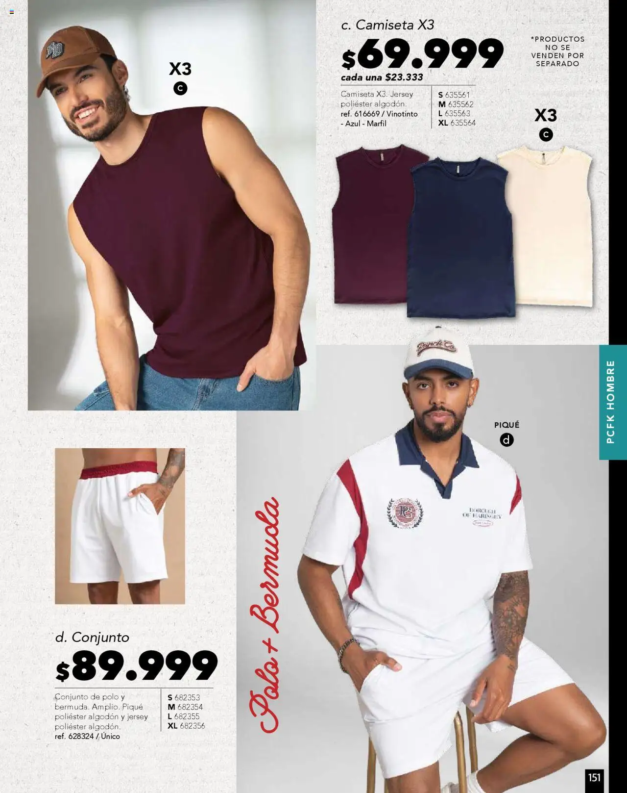 Pacifika revista - valida desde el 01.08.2025 | Página: 182 | Productos: Algodón, Bermuda, Camiseta, Conjunto