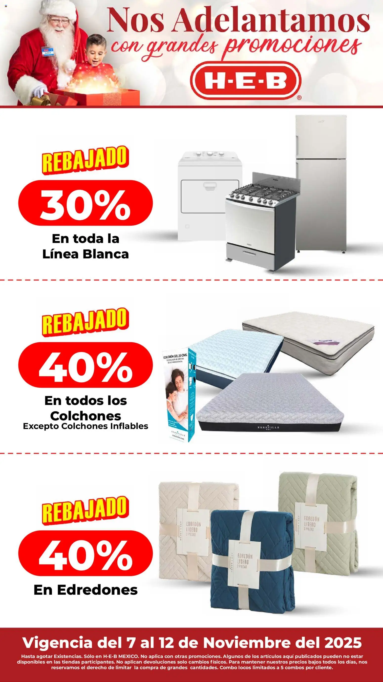 Nuevas ofertas de H-E-B válidas en toda la República Mexicana desde el 07.11.2025. ¡Encuentra las mejores ofertas en H-E-B folleto! | Página: 18 | Productos: Colchón