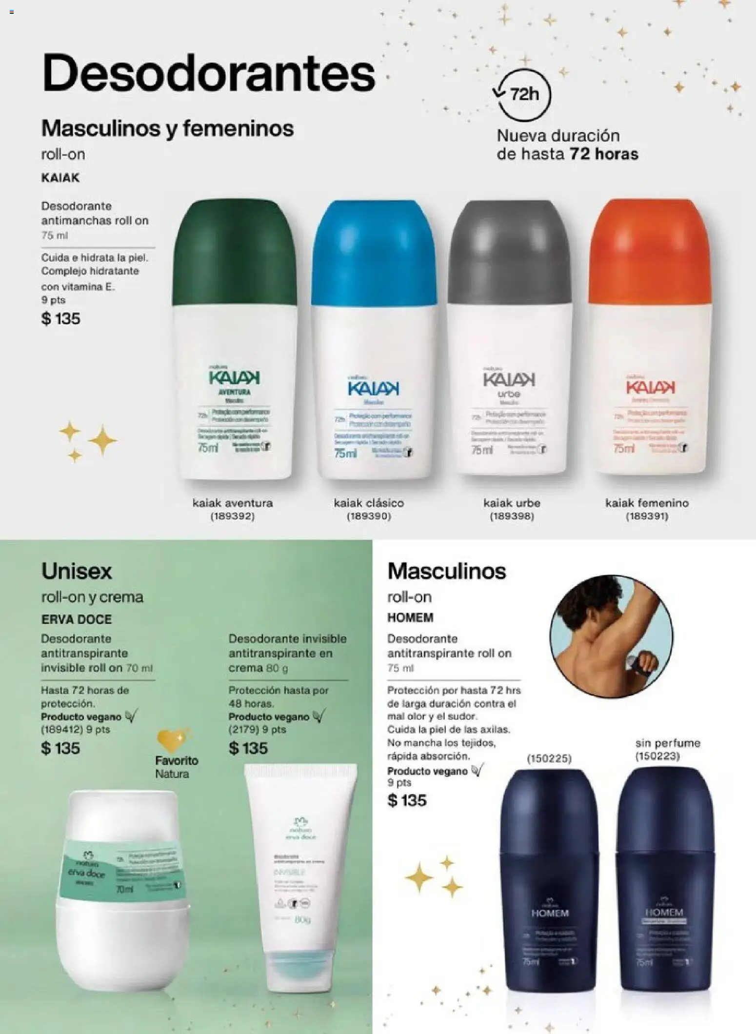 Nuevas ofertas de Natura válidas en toda la República Mexicana desde el 01.12.2025. ¡Encuentra las mejores ofertas en Natura campaña 18 2025! | Página: 163 | Productos: Desodorante, Antitranspirante, Crema, Perfume