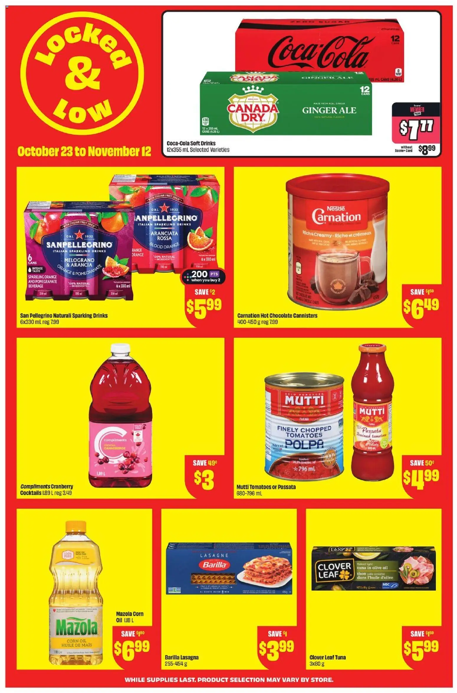 FreshCo flyer valid from 23.10.2025 | Page: 2 | Products: Oil, Chocolate, Tomatoes