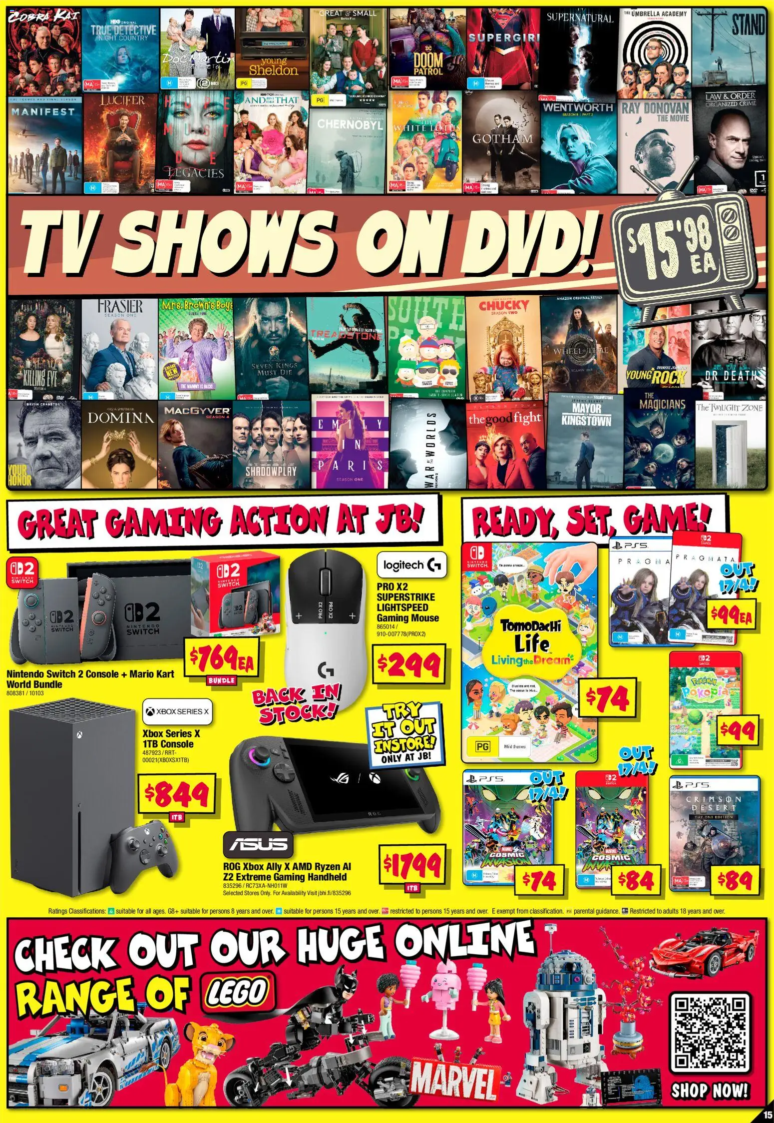JB Hi-Fi catalogue - valid from 16.04.2026 | Page: 15 | Products: Umbrella, Mouse, Xbox, Game