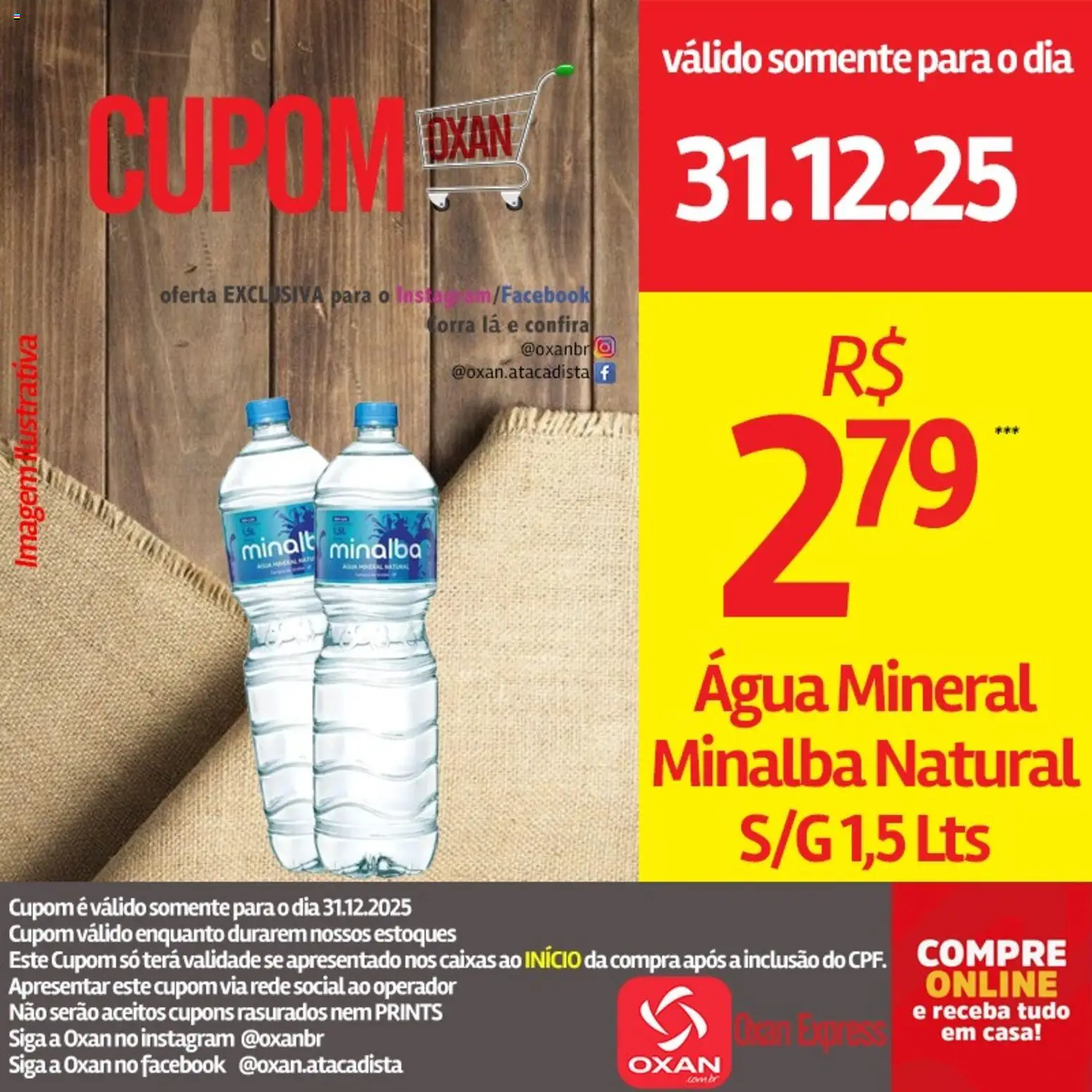 Oxan Atacadista Folheto - válido de 31.12.2025 | Página: 6 | Produtos: Minalba, Água mineral