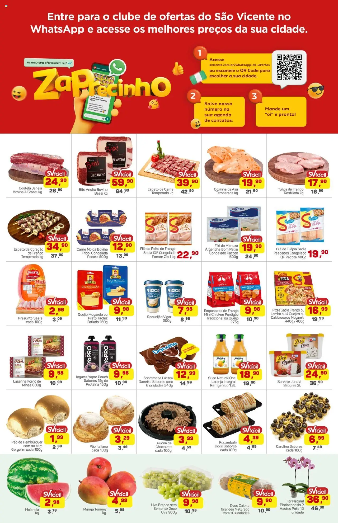 Supermercados São Vicente Folheto - válido de 20.10.2025 | Página: 3 | Produtos: Lombo, Presunto, Peixe, Carne moída
