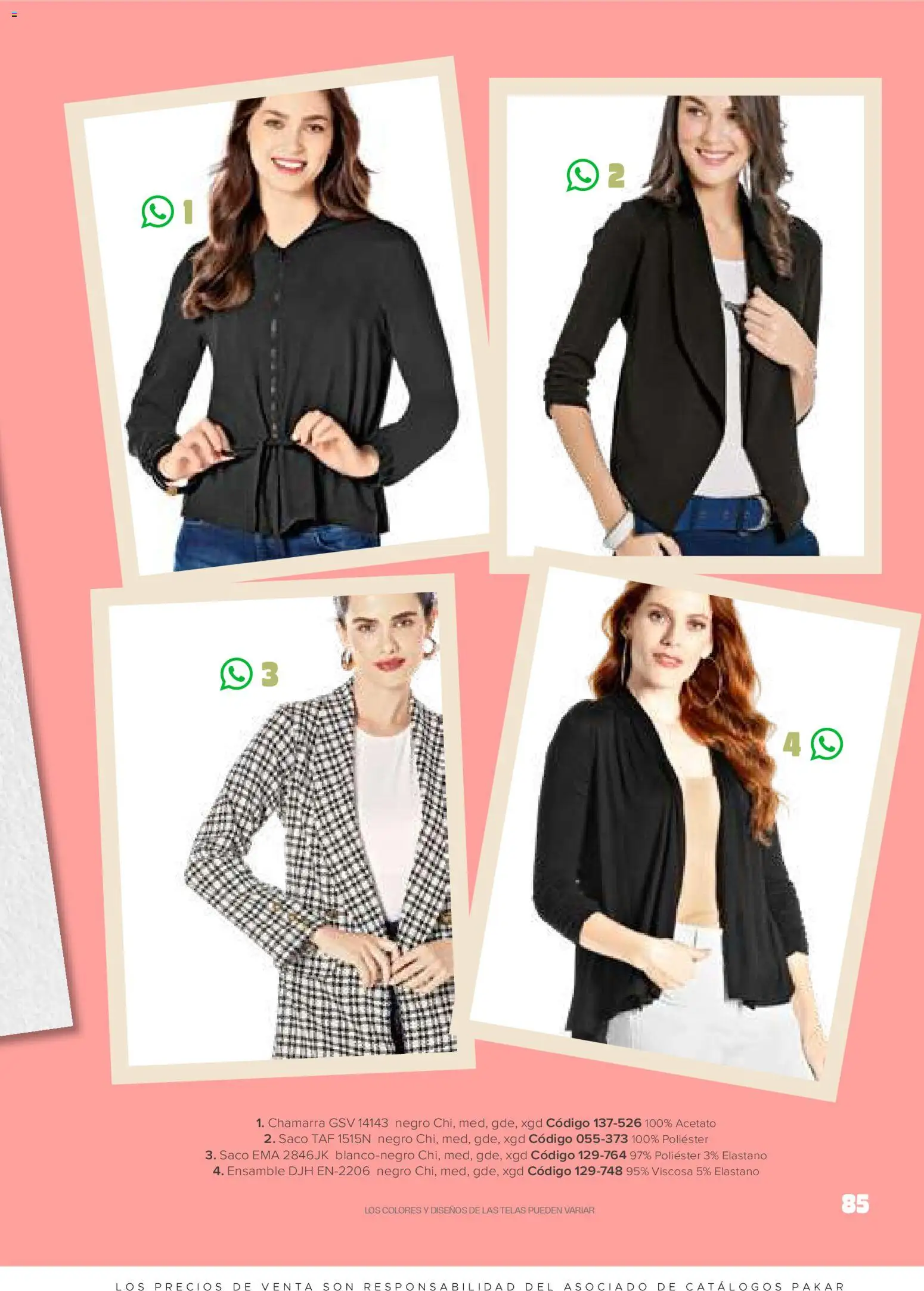 Nuevas ofertas de SC Pakar válidas en toda la República Mexicana desde el 30.01.2026. ¡Encuentra las mejores ofertas en SC Pakar catálogo Ropa! | Página: 85 | Productos: Chamarra