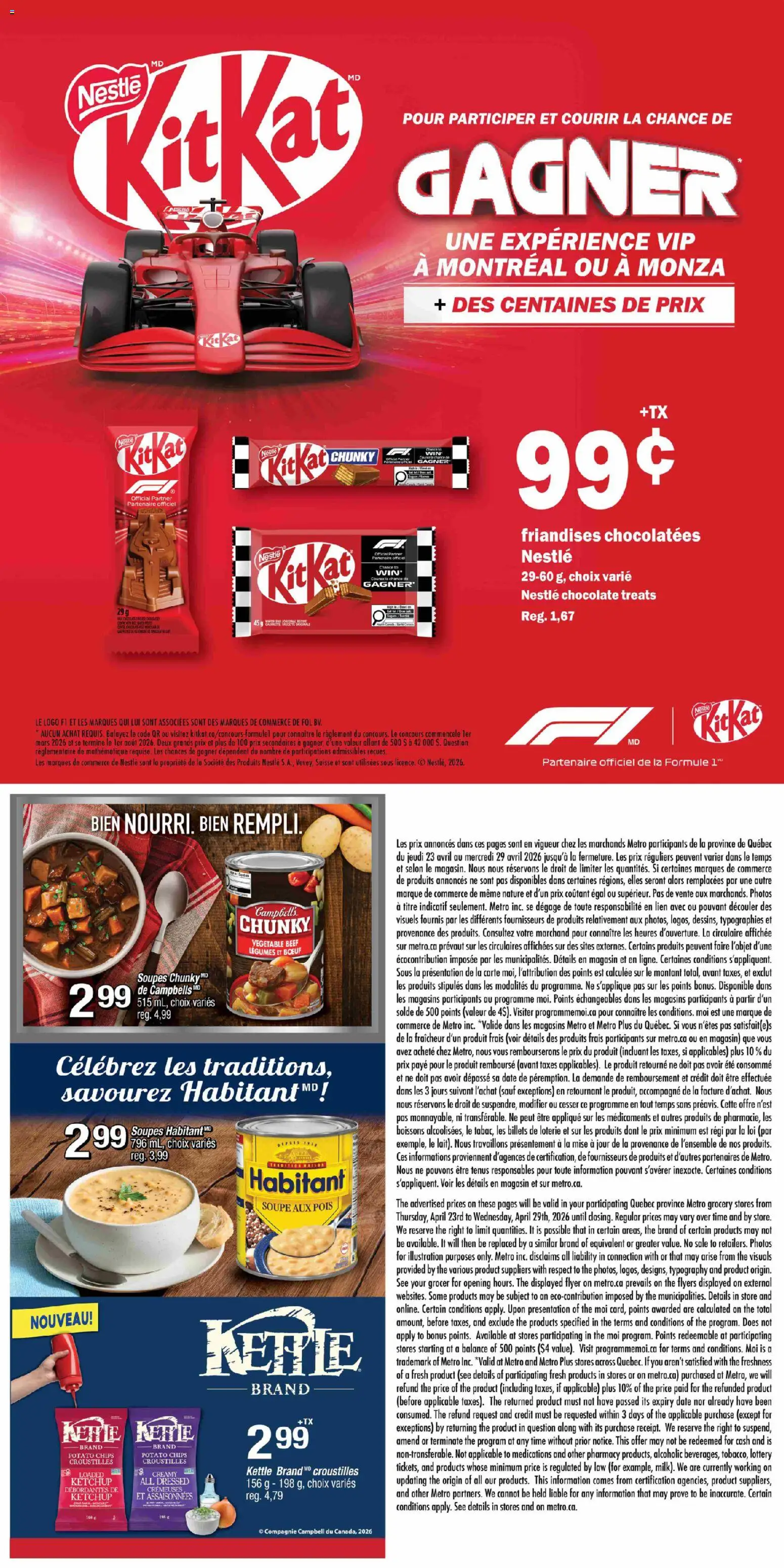 Metro flyer valid from 23.04.2026 | Page: 23 | Products: Beef, Ketchup, Kettle, Chocolate