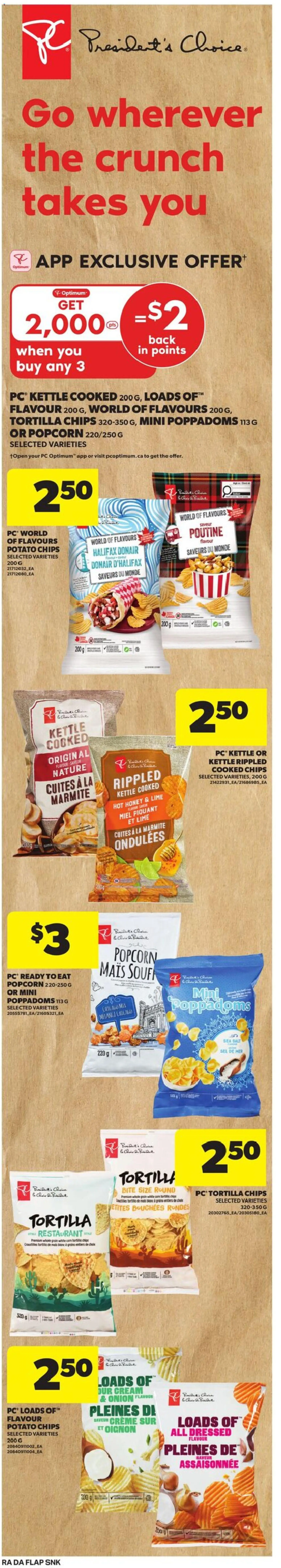 Atlantic Superstore flyer valid from 09.04.2026 | Page: 8 | Products: Chips, Cream, PC, Kettle