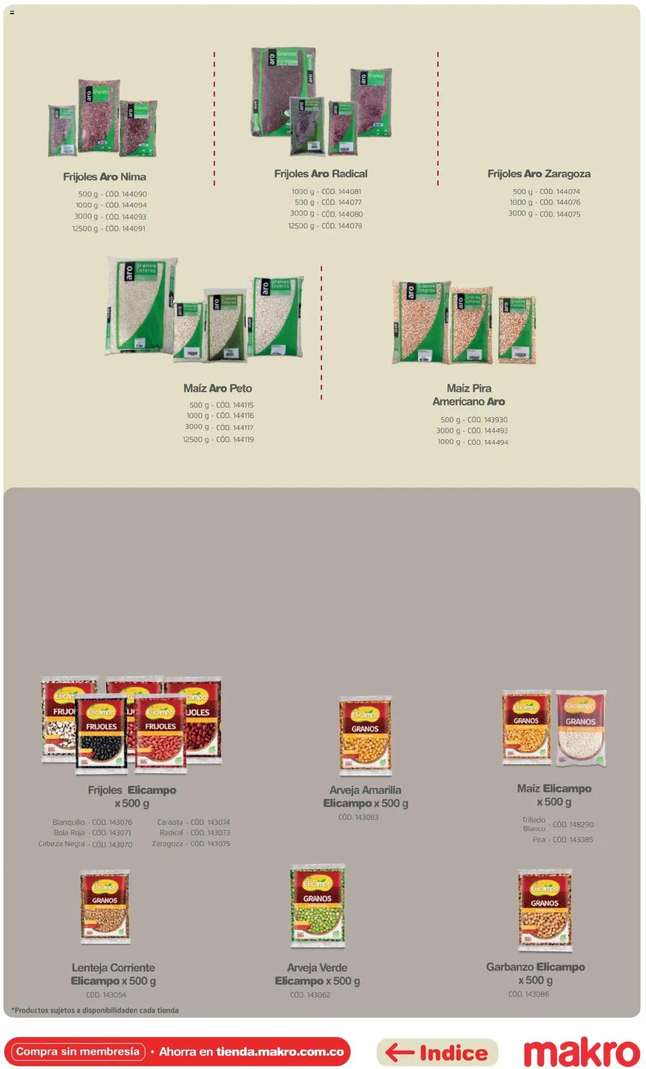 Makro revista - valida desde el 16.04.2025 | Página: 37 | Productos: Fríjoles, Maiz, Taburete