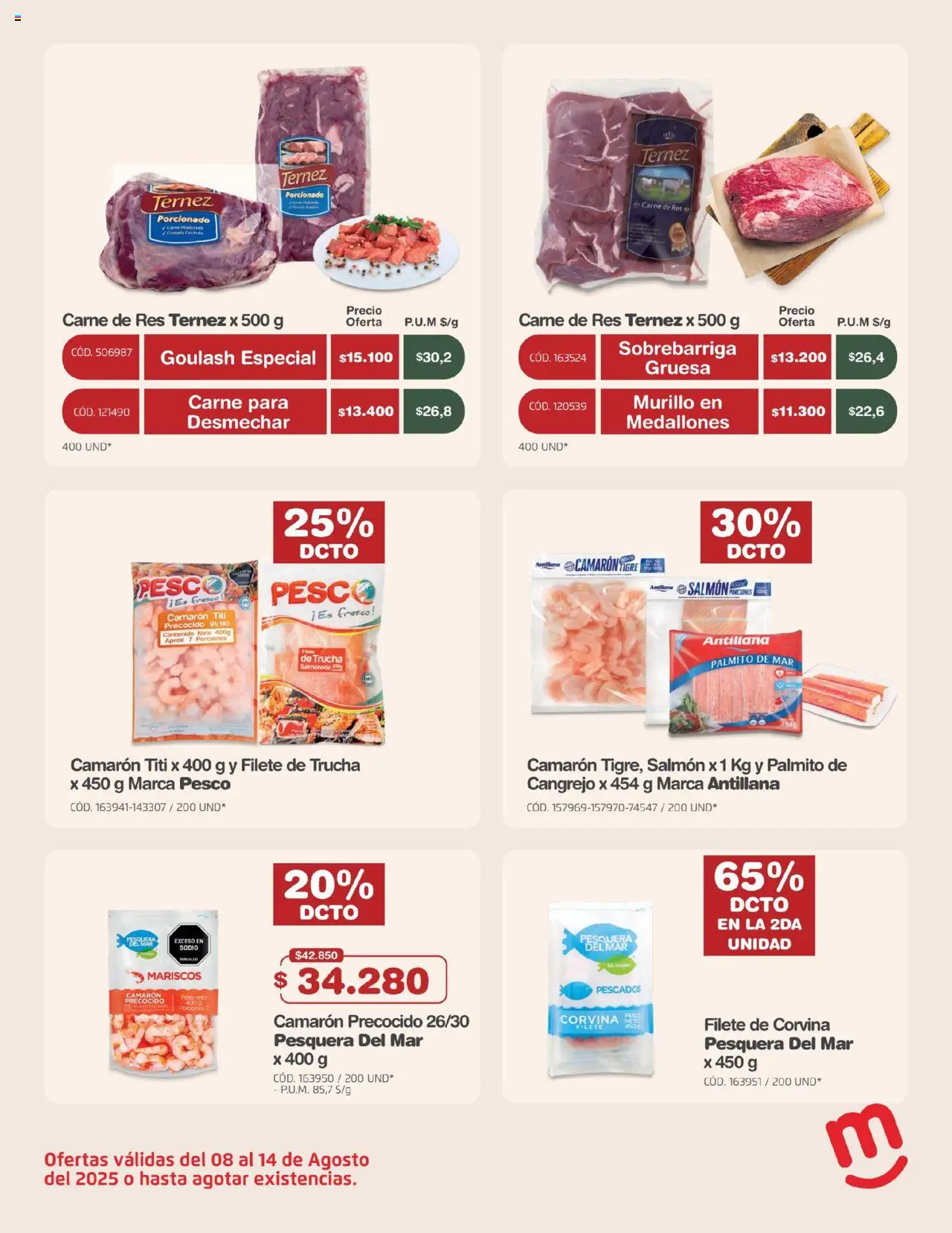 Makro revista - valida desde el 08.08.2025 | Página: 3 | Productos: Ducha Bidet, Mariscos