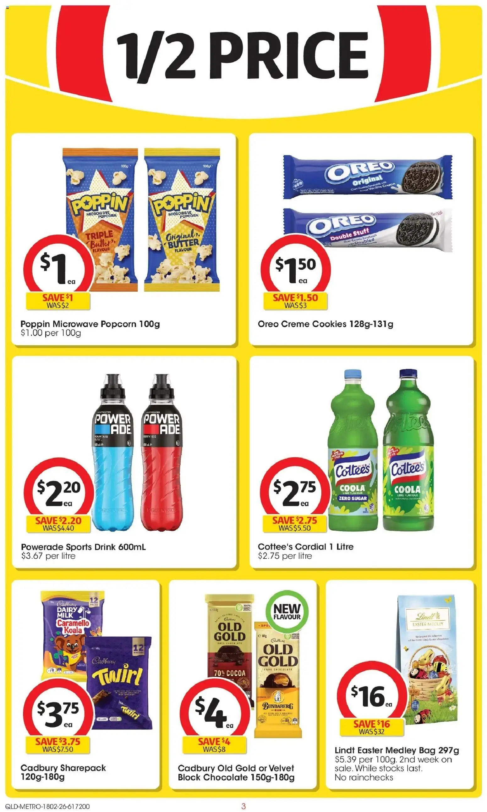 Coles catalogue - valid from 18.02.2026 | Page: 3 | Products: Cocoa, Popcorn, Sugar, Lime