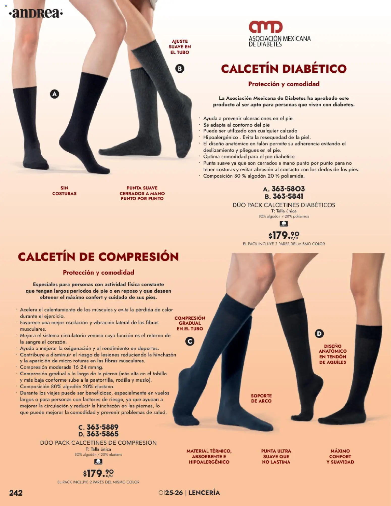 Nuevas ofertas de Andrea válidas en toda la República Mexicana desde el 26.11.2025. ¡Encuentra las mejores ofertas en Andrea catálogo Lancería, Vestir Interior otoño 2025! | Página: 78 | Productos: Contorno, Algodón, Lenceria