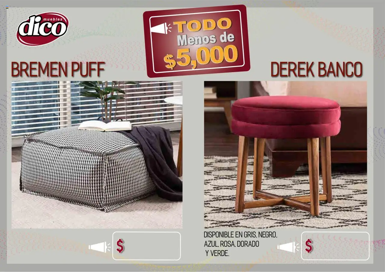 Nuevas ofertas de Muebles Dico válidas en toda la República Mexicana desde el 12.02.2025. ¡Encuentra las mejores ofertas en Muebles Dico catálogo Todo Menos! | Página: 58