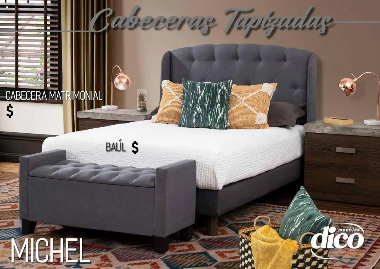 Nuevas ofertas de Muebles Dico válidas en toda la República Mexicana desde el 25.09.2025. ¡Encuentra las mejores ofertas en Muebles Dico - Catálogo Camas Topazidas! | Página: 16 | Productos: Cabecera