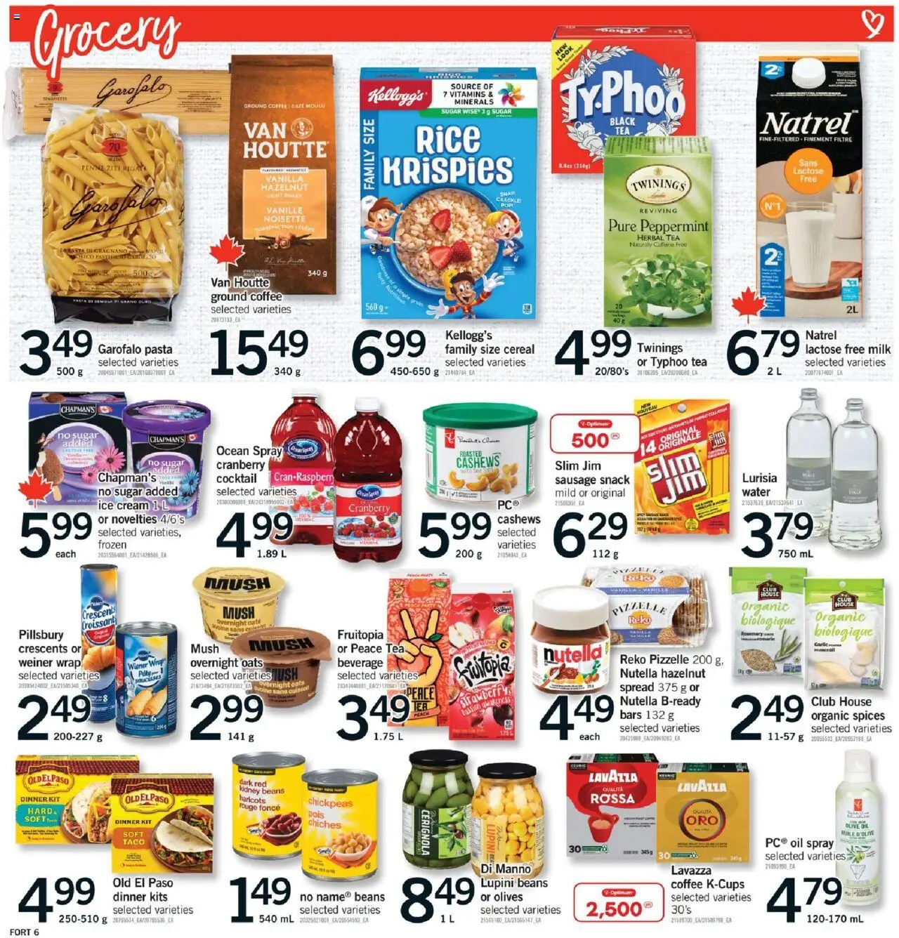 Fortinos flyer valid from 25.09.2025 | Page: 7 | Products: Pasta, Cream, Ice cream, Coffee