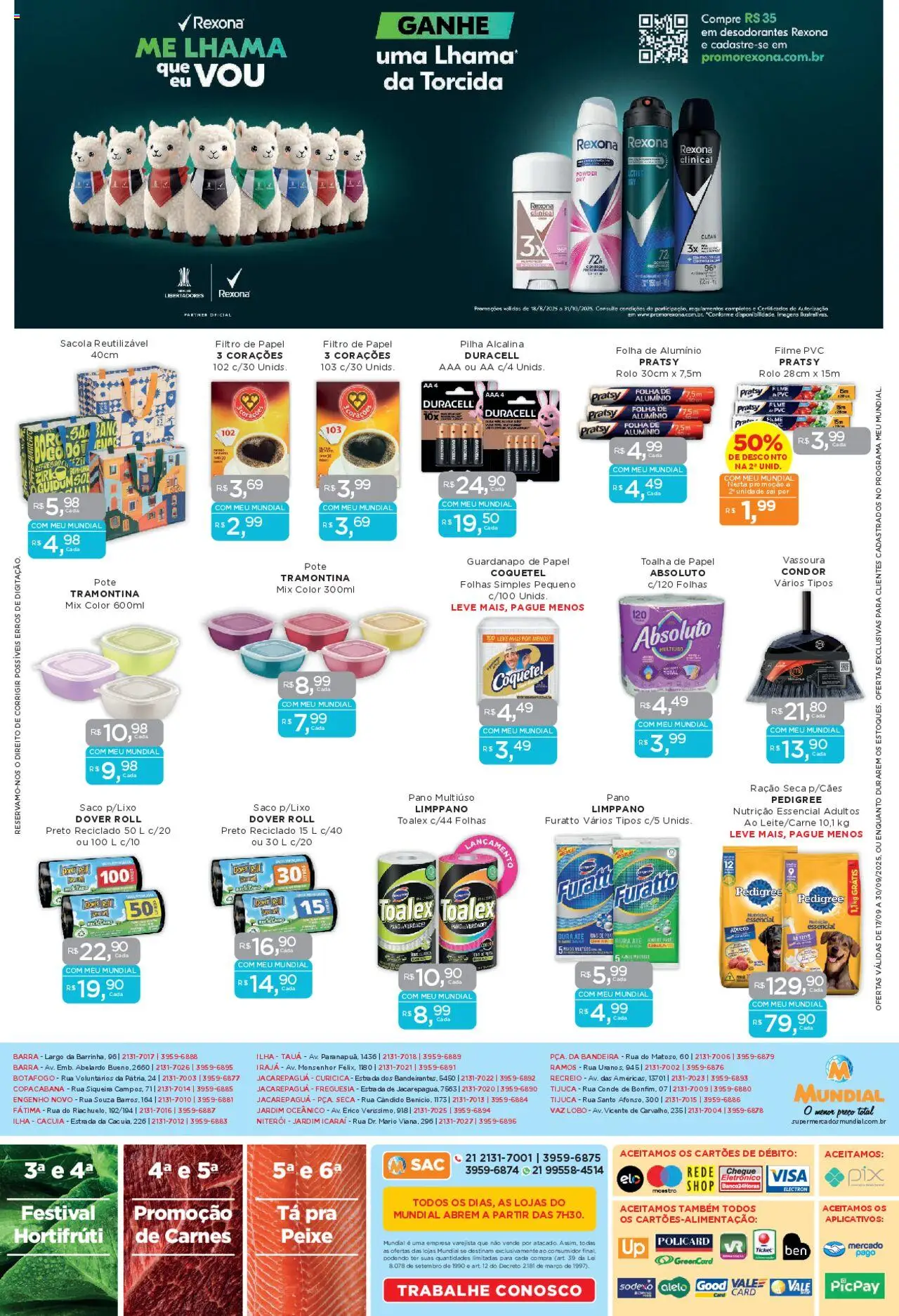 Mundial Folheto - válido de 17.09.2025 | Página: 12 | Produtos: Filtro de papel, Peixe, Vassoura, Guardanapo