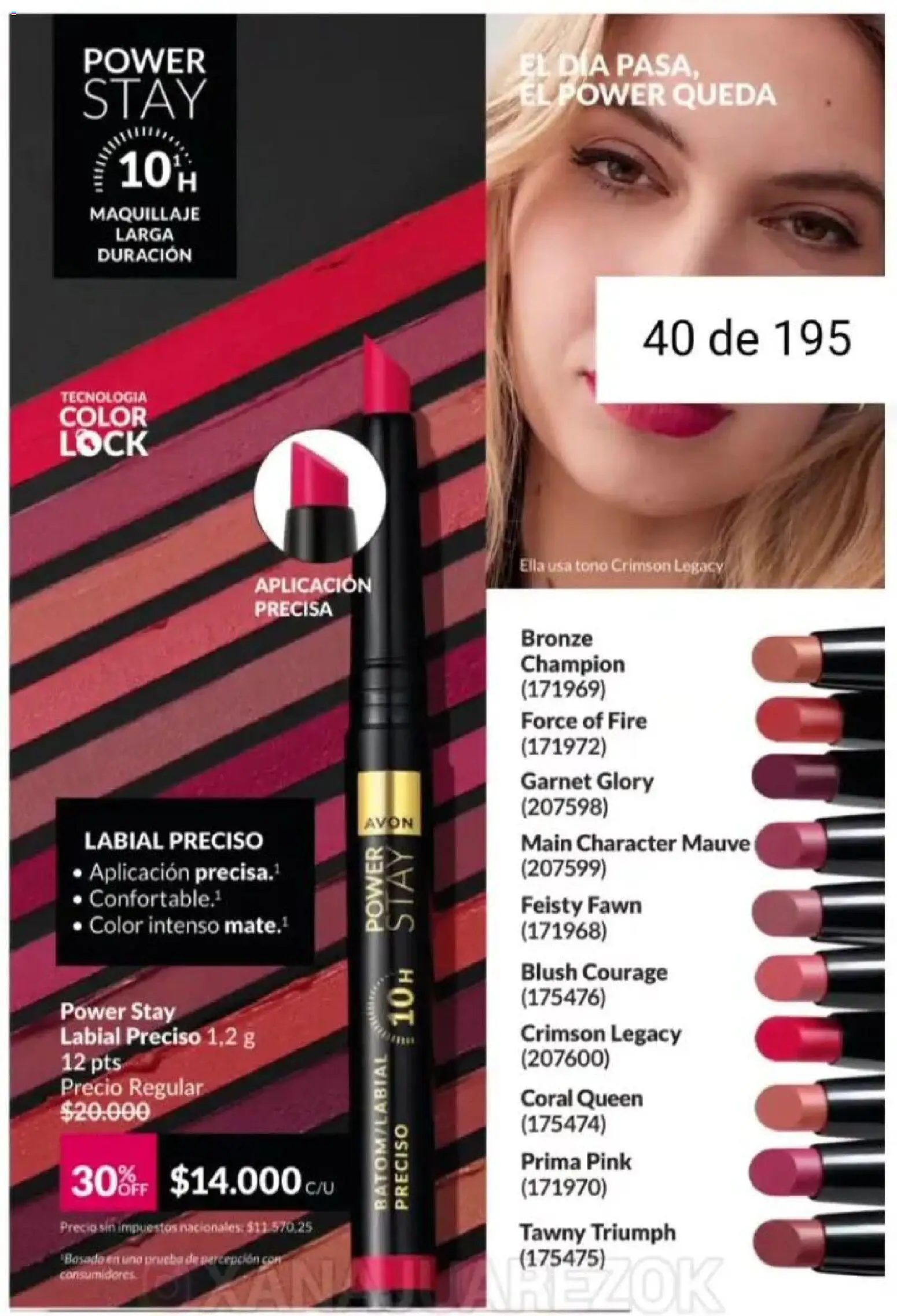Catálogo AVON Campaña 1/2026 │ válido desde el 01.01.2026 | Página: 34 | Productos: Maquillaje