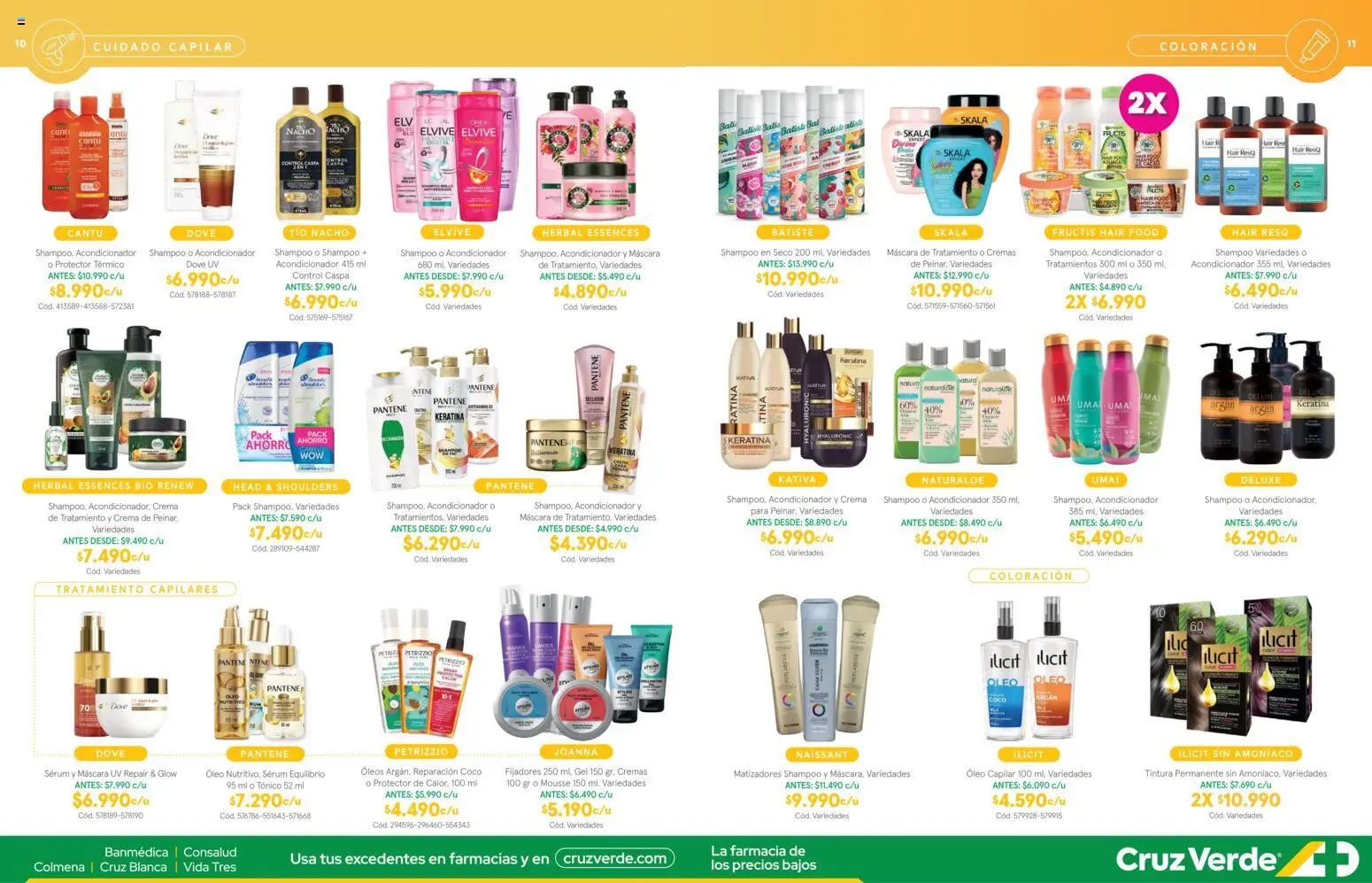 Cruz Verde Descuentos │ válido desde el 01.01.2026 | Página: 6 | Productos: Mousse, Máscara, Acondicionador, Tintura